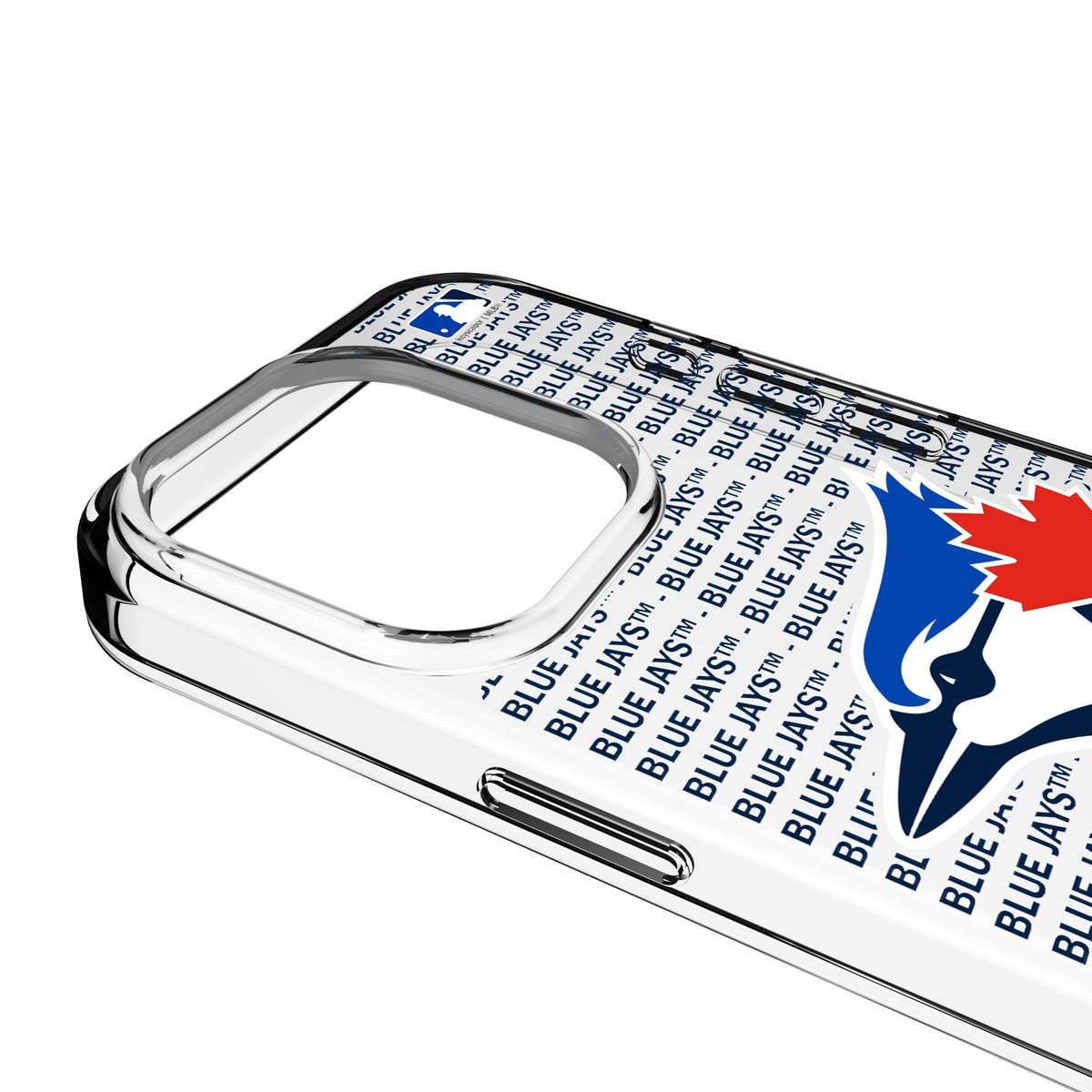 Toronto Blue Jays Text Backdrop Clear Phone Case for Apple iPhone 3