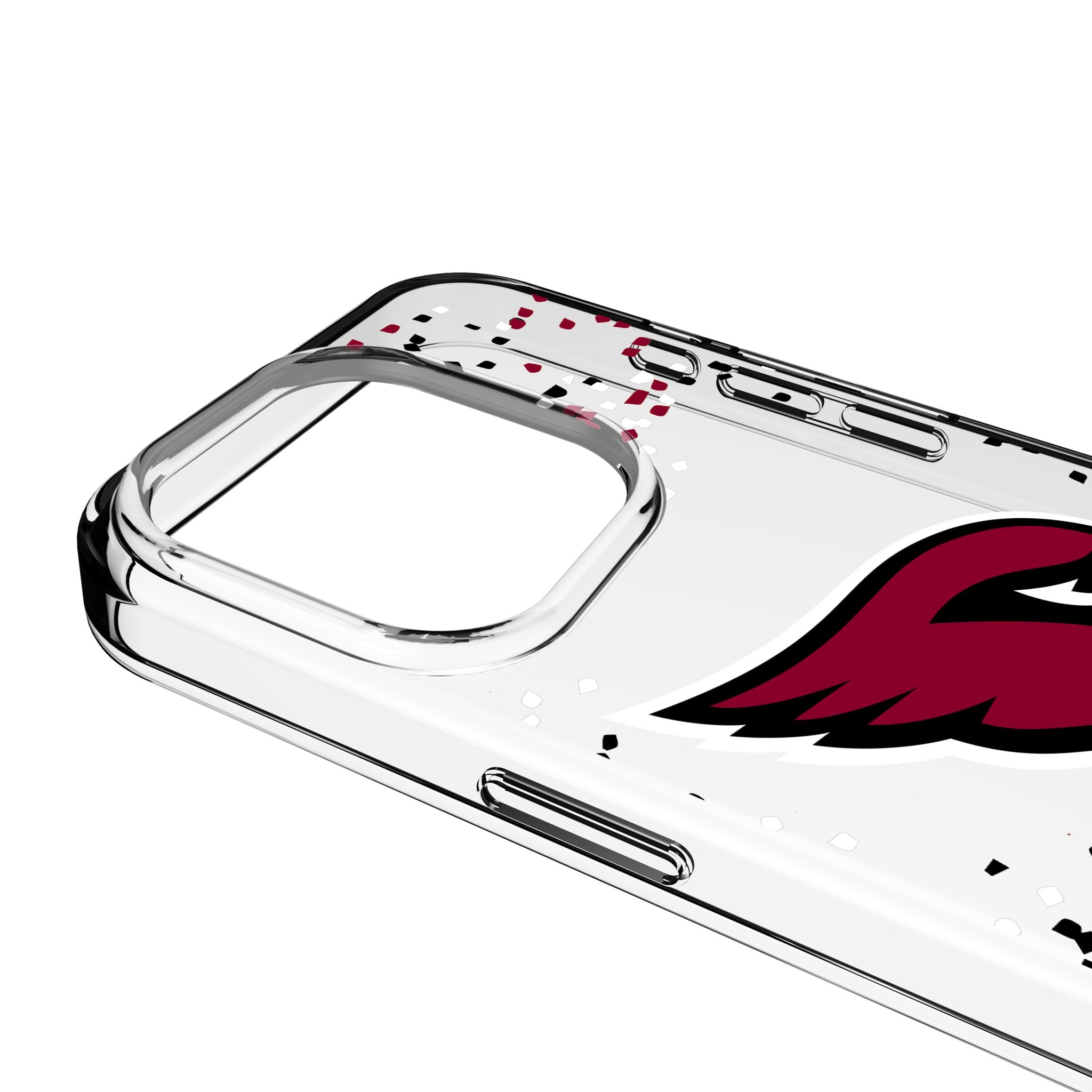 Arizona Cardinals Confetti Clear Phone Case for Apple iPhone 3