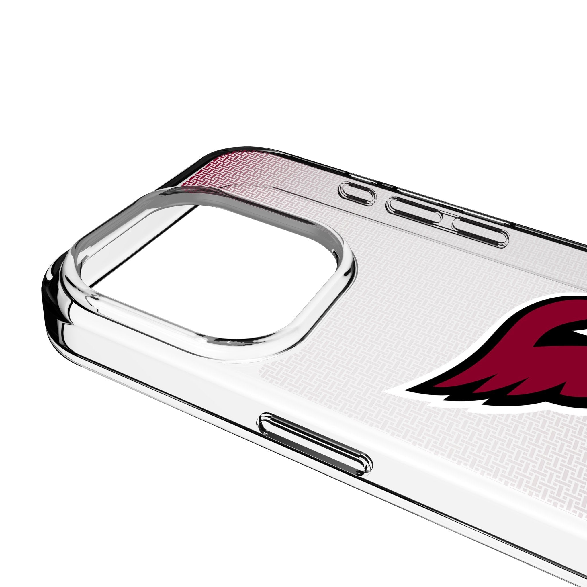 Arizona Cardinals Linen Clear Phone Case for Apple iPhone 3