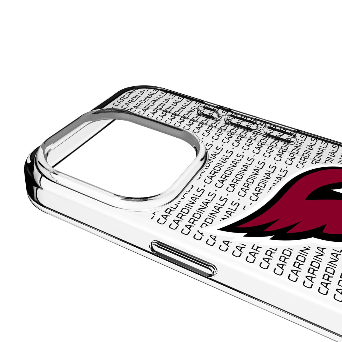 Arizona Cardinals Text Backdrop Clear Phone Case for Apple iPhone 3