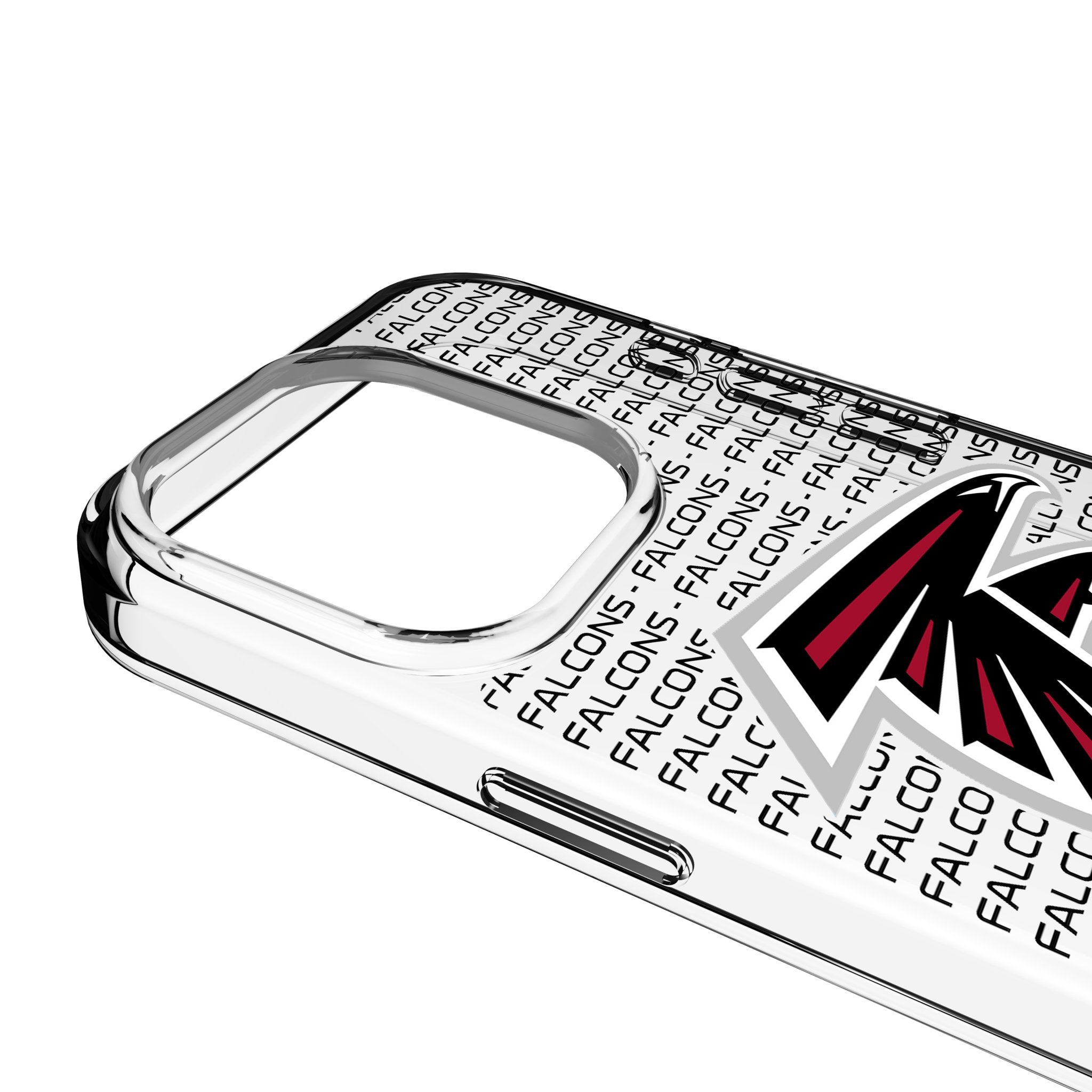 Atlanta Falcons Text Backdrop Clear Phone Case for Apple iPhone 3