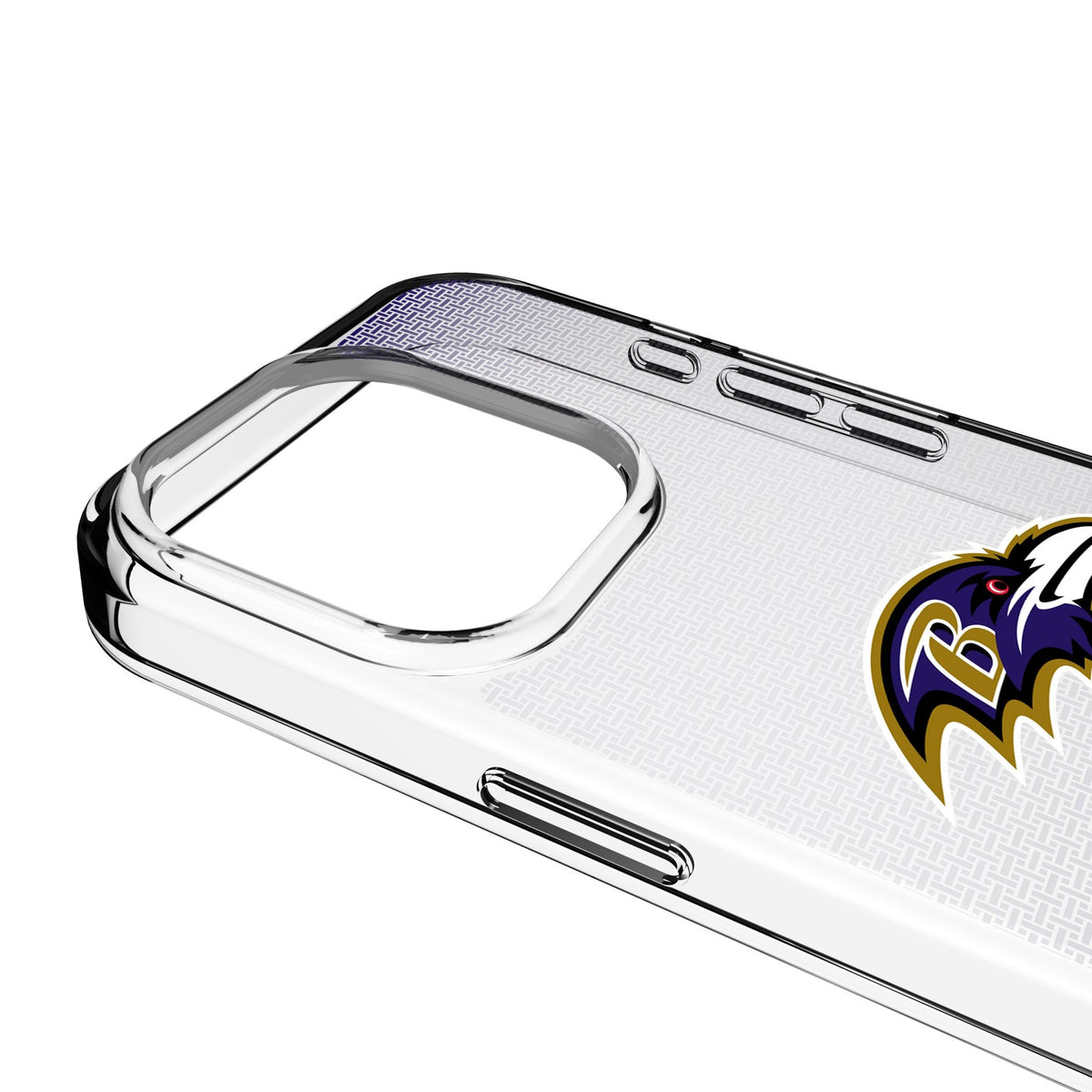 Baltimore Ravens Linen Clear Phone Case for Apple iPhone 3