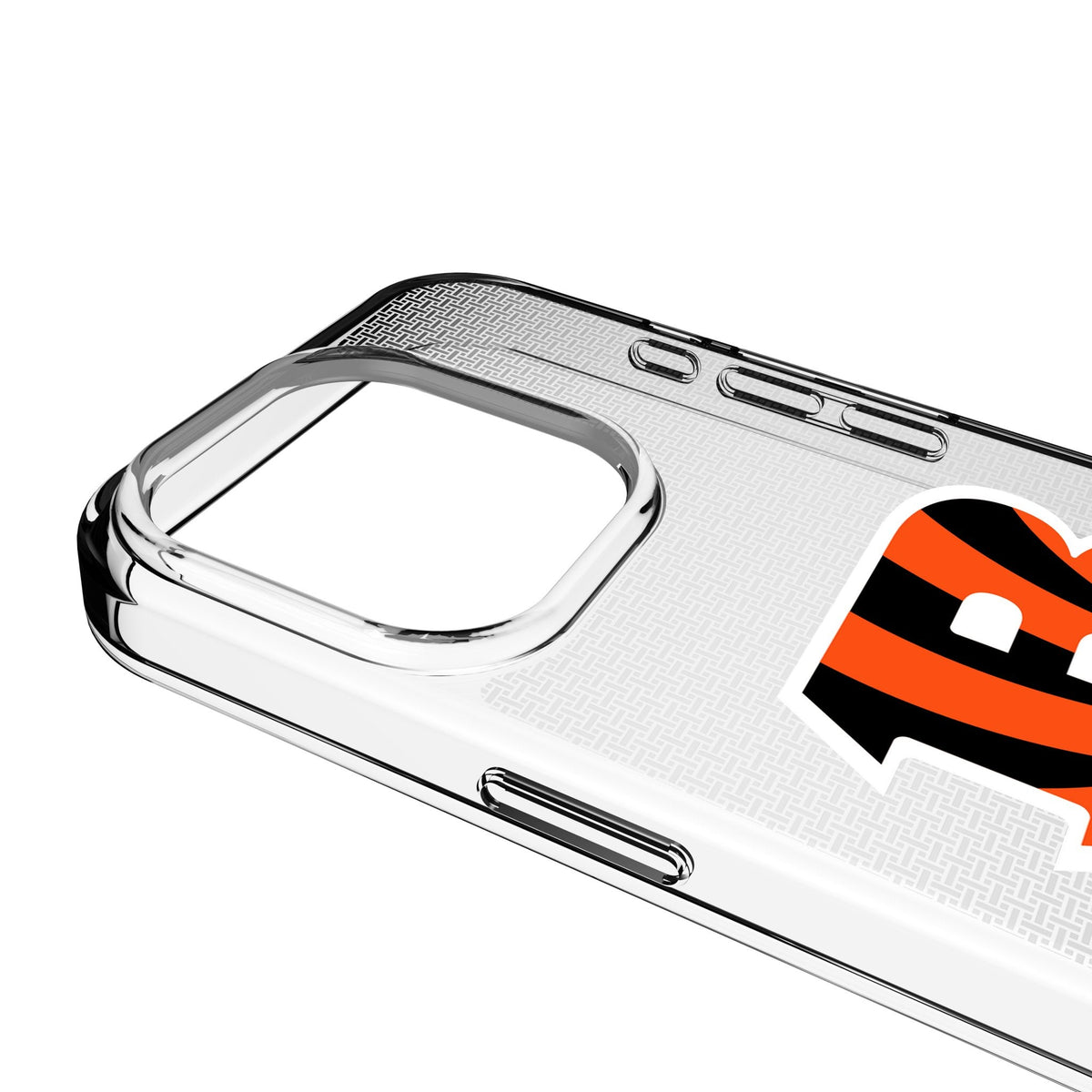 Cincinnati Bengals Linen Clear Phone Case for Apple iPhone 3
