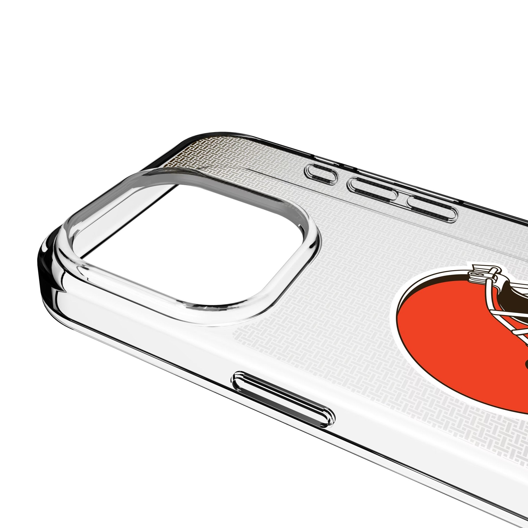 Cleveland Browns Linen Clear Phone Case for Apple iPhone 3