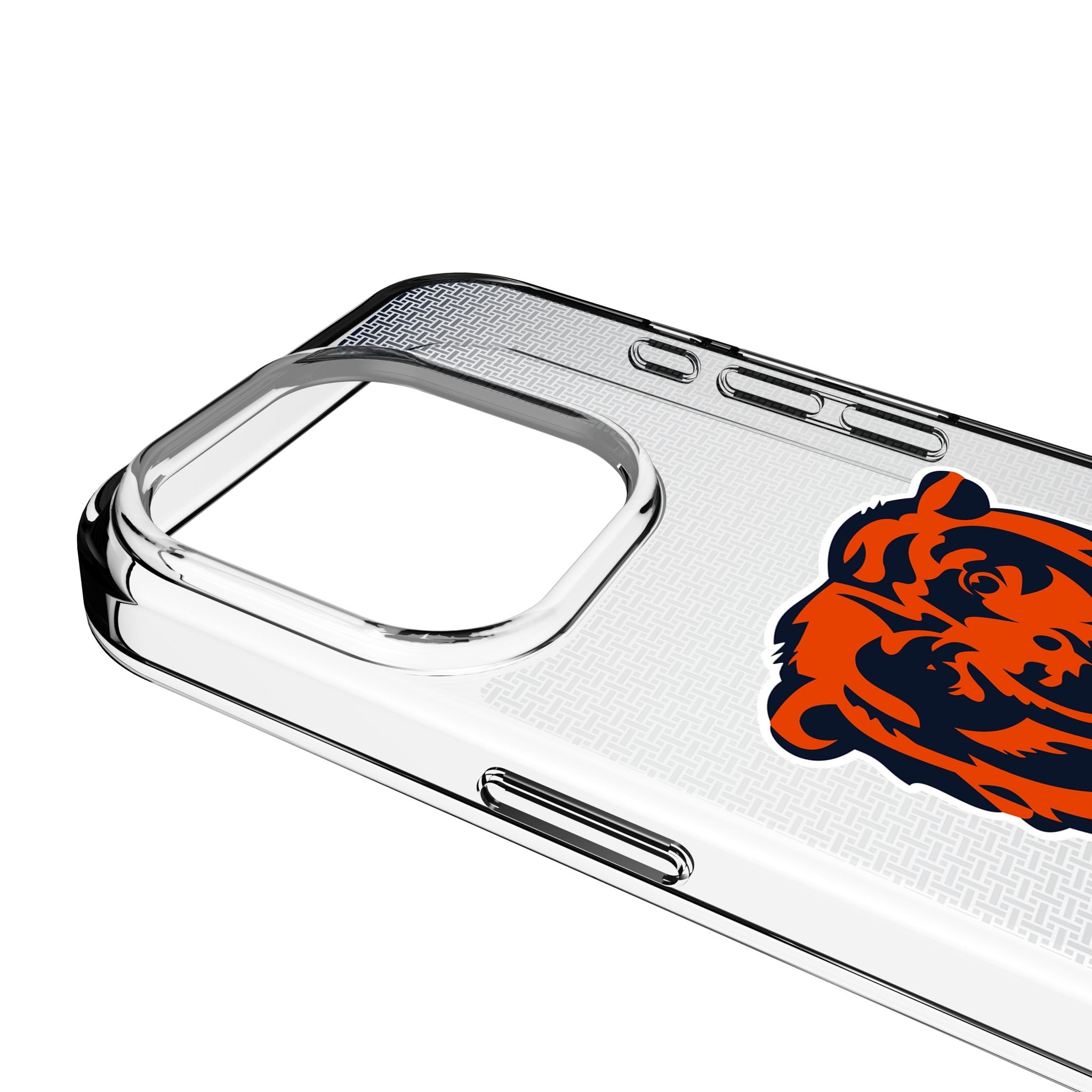 Chicago Bears Linen Clear Phone Case for Apple iPhone 3