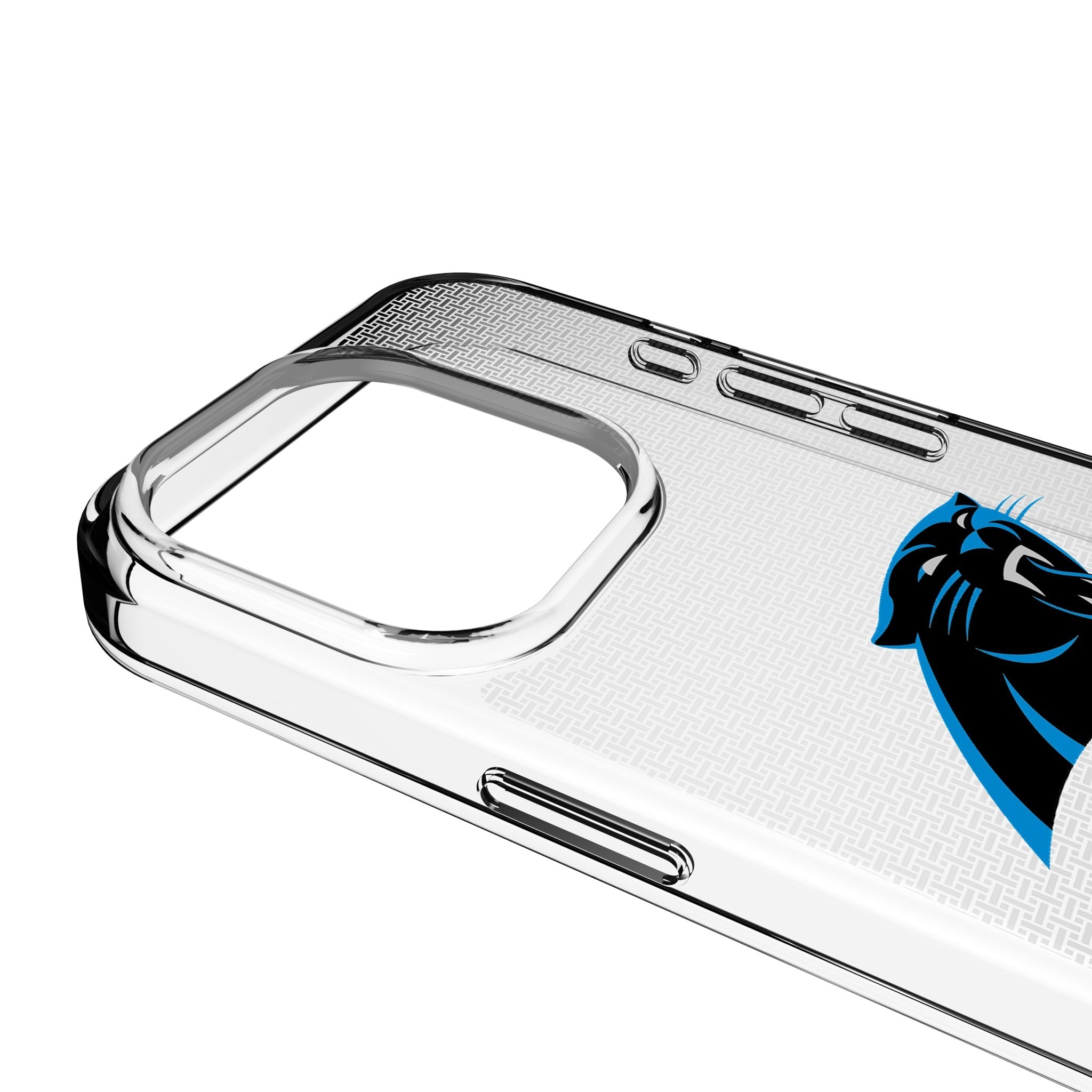 Carolina Panthers Linen Clear Phone Case for Apple iPhone 3