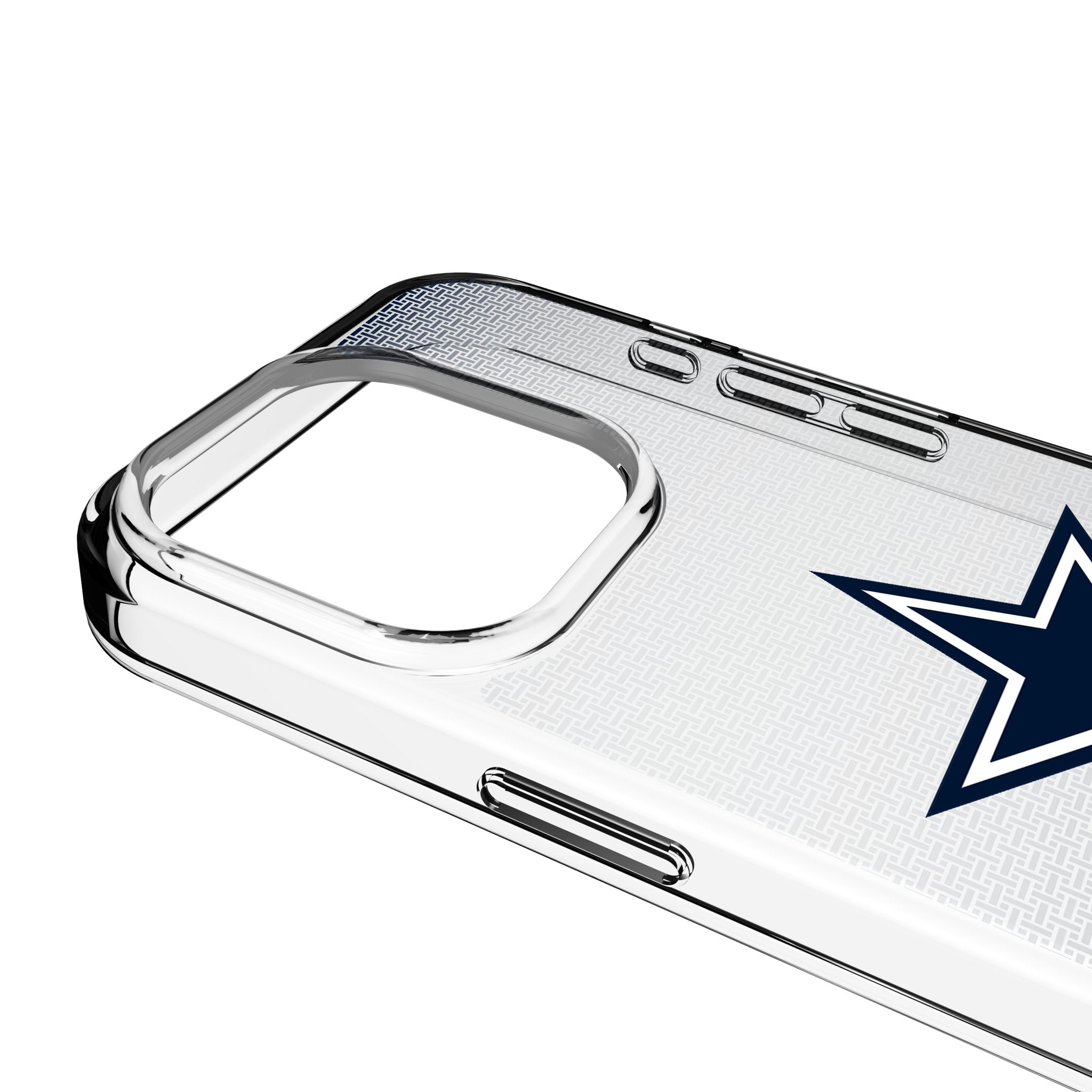Dallas Cowboys Linen Clear Phone Case for Apple iPhone 3