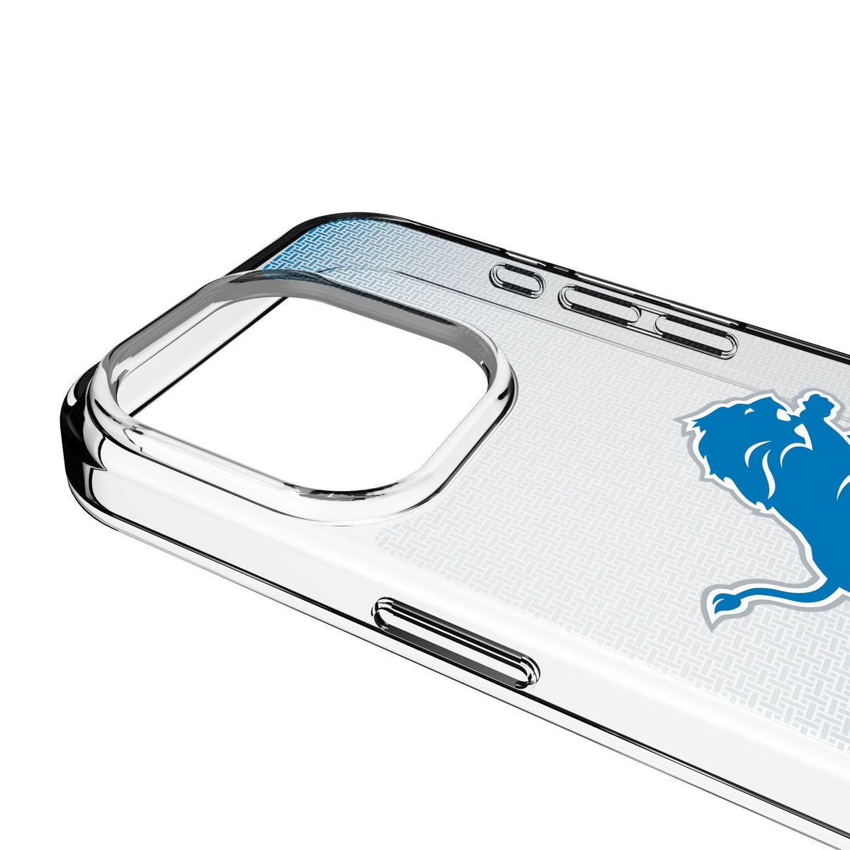 Detroit Lions Linen Clear Phone Case for Apple iPhone 3