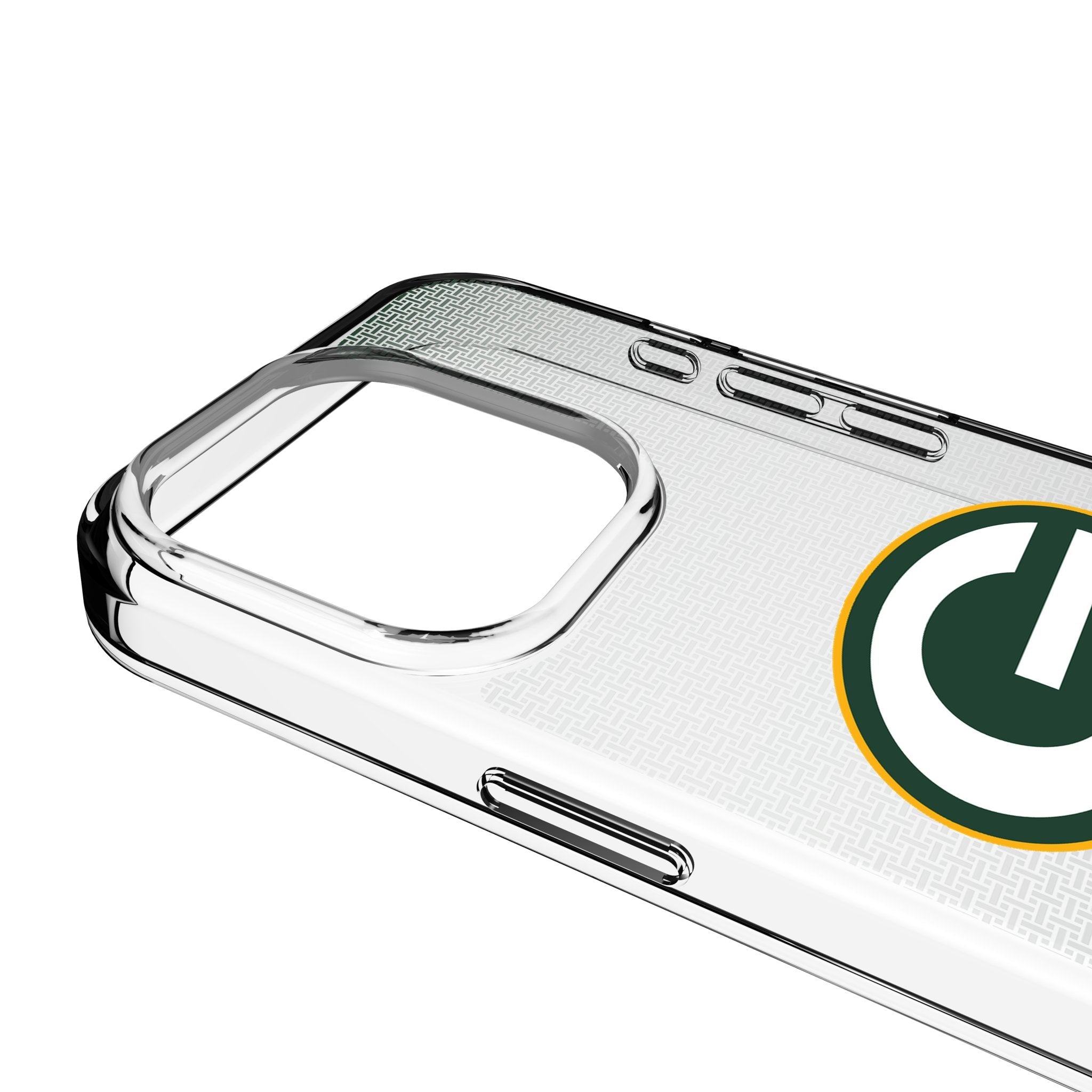 Green Bay Packers Linen Clear Phone Case for Apple iPhone 3