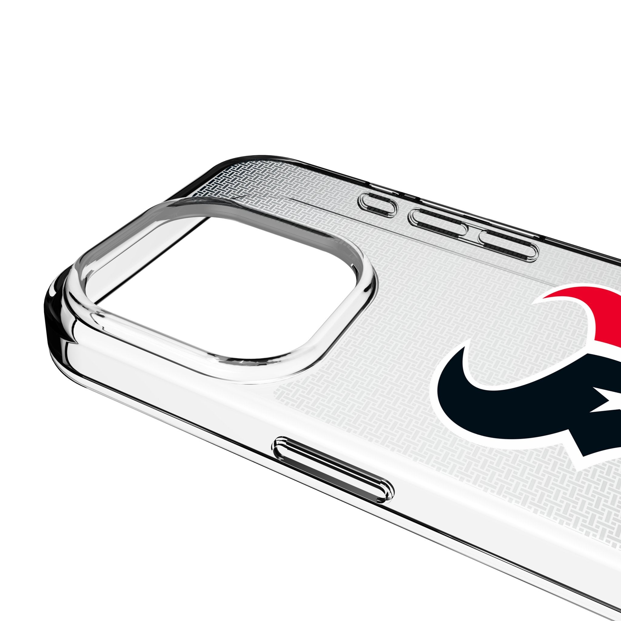 Houston Texans Linen Clear Phone Case for Apple iPhone 3