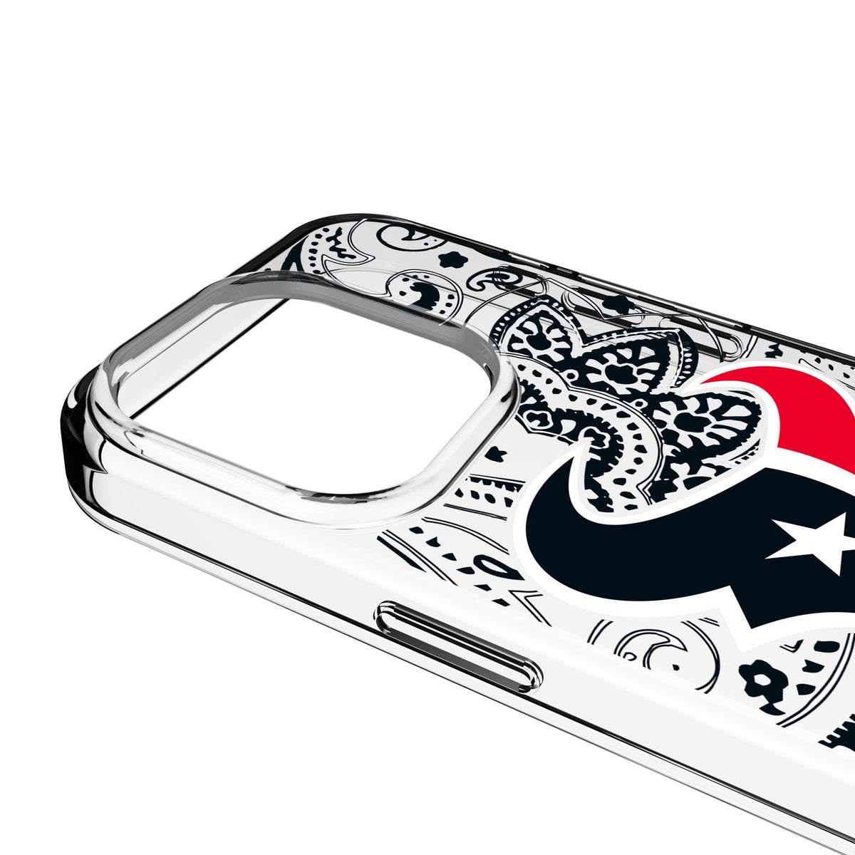 Houston Texans Paisley Clear Phone Case for Apple iPhone 3