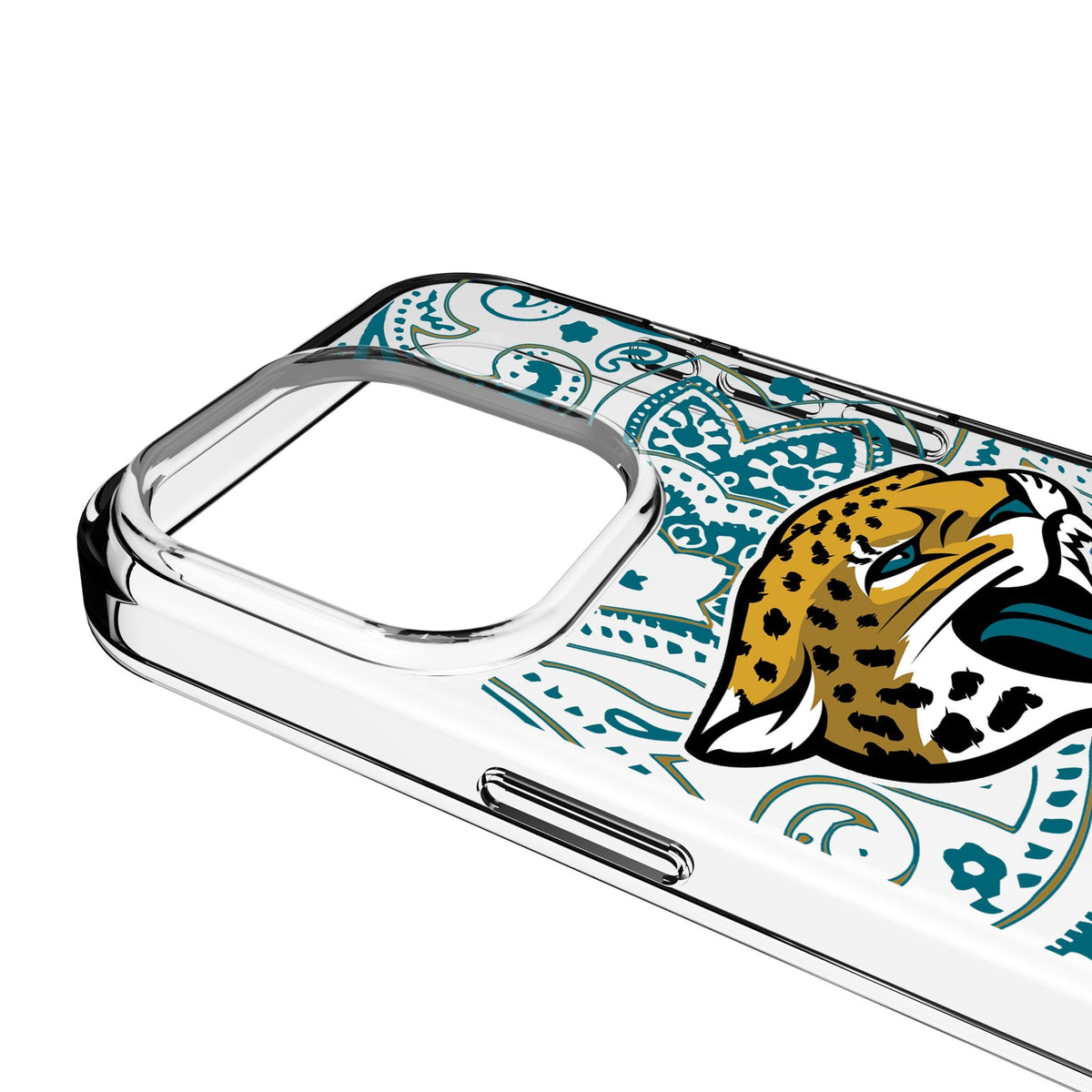 Jacksonville Jaguars Paisley Clear Phone Case for Apple iPhone 3