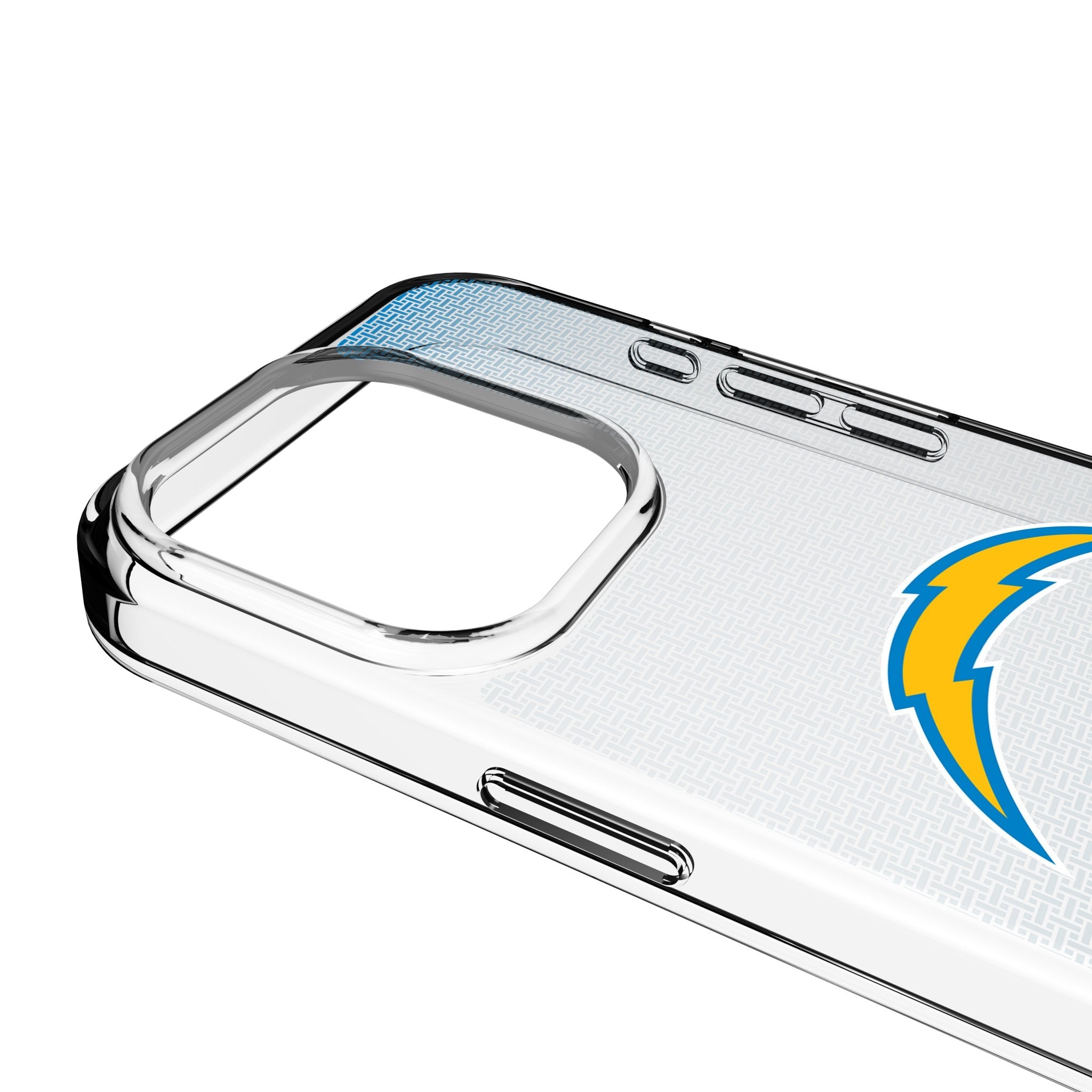 Los Angeles Chargers Linen Clear Phone Case for Apple iPhone 3