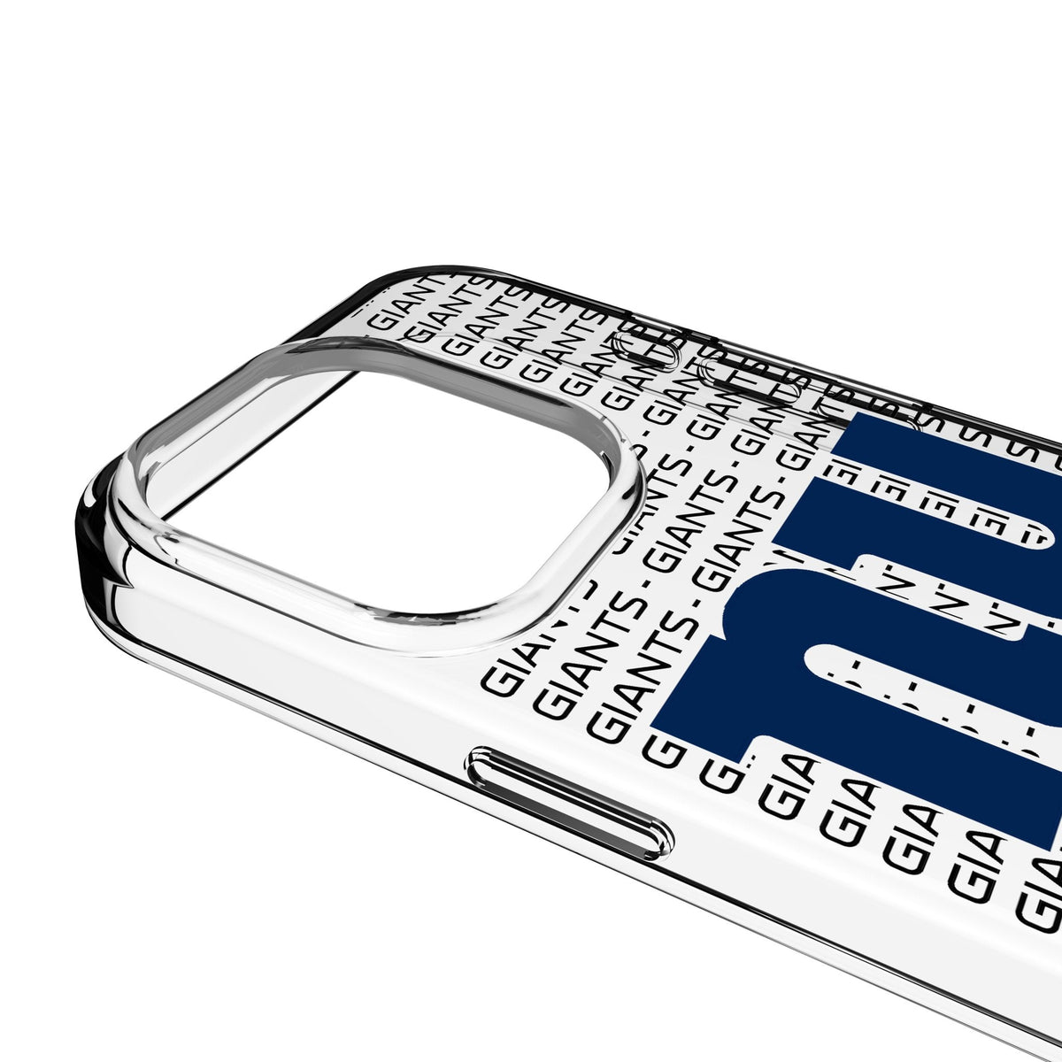 New York Giants Text Backdrop Clear Phone Case for Apple iPhone 3