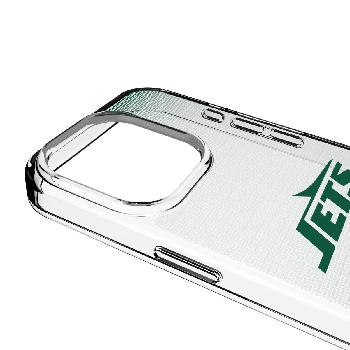 New York Jets Linen Clear Phone Case for Apple iPhone 3