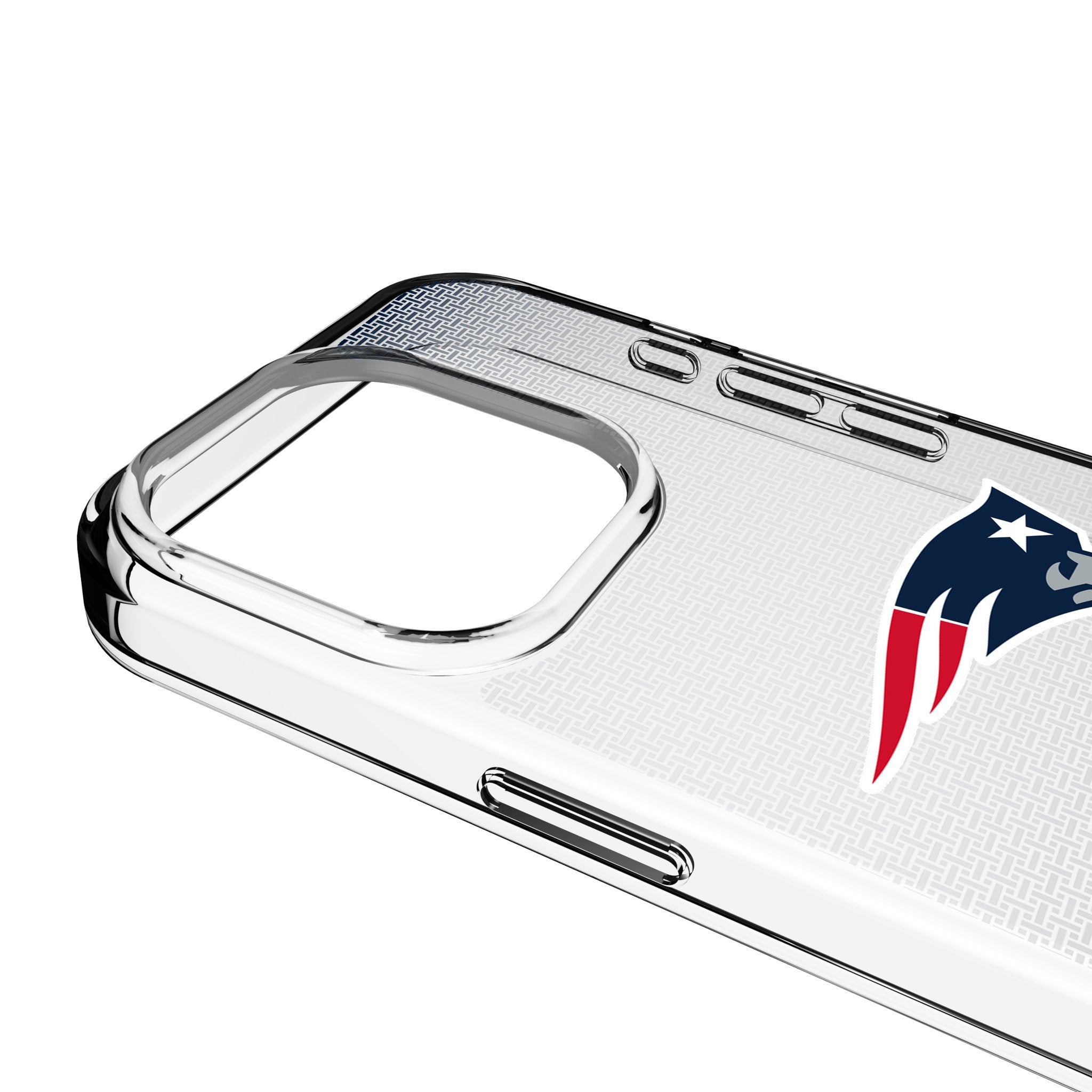 New England Patriots Linen Clear Phone Case for Apple iPhone 3