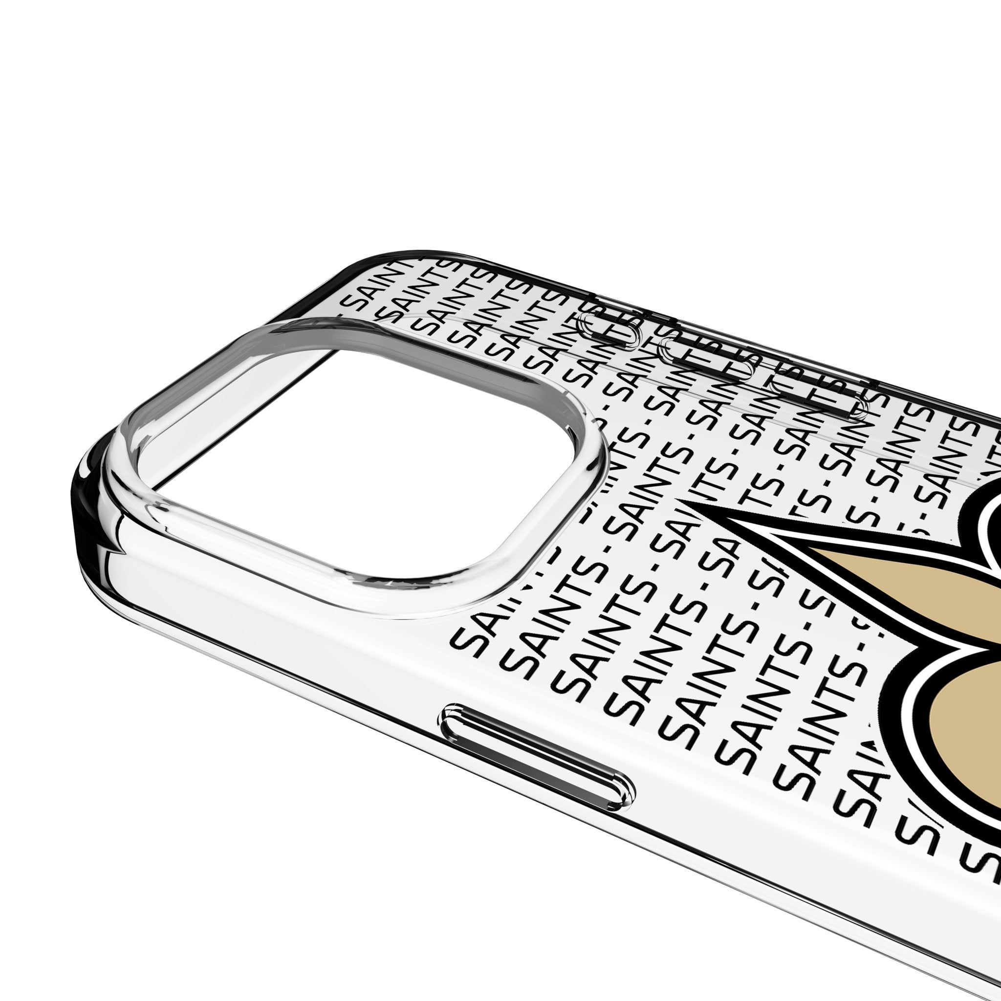 New Orleans Saints Text Backdrop Clear Phone Case for Apple iPhone 3