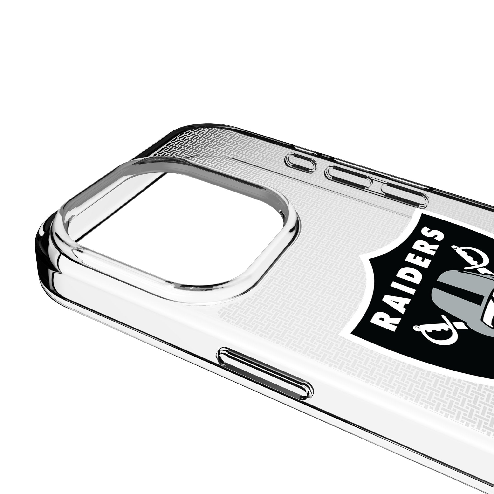 Las Vegas Raiders Linen Clear Phone Case for Apple iPhone 3