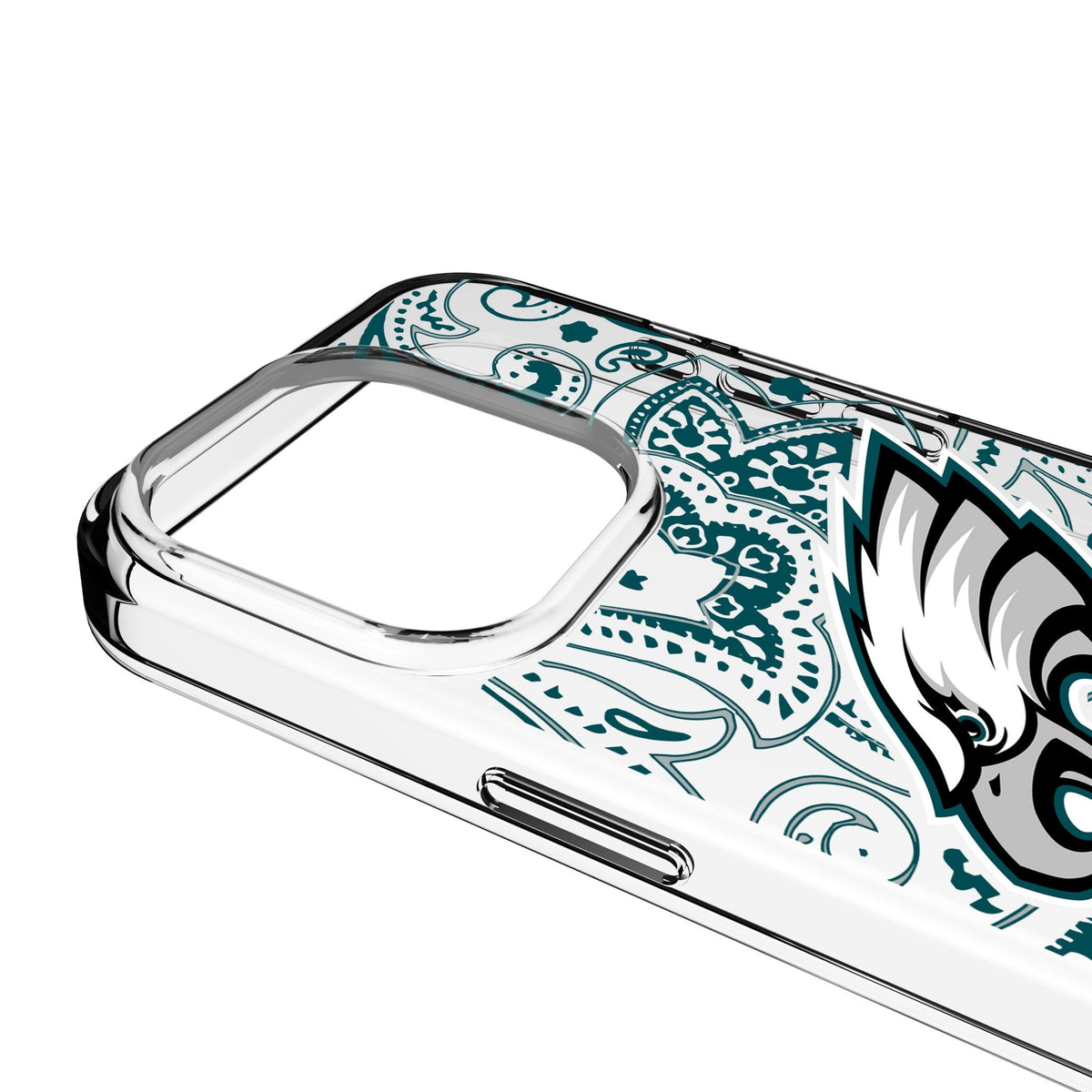 Philadelphia Eagles Paisley Clear Phone Case for Apple iPhone 3