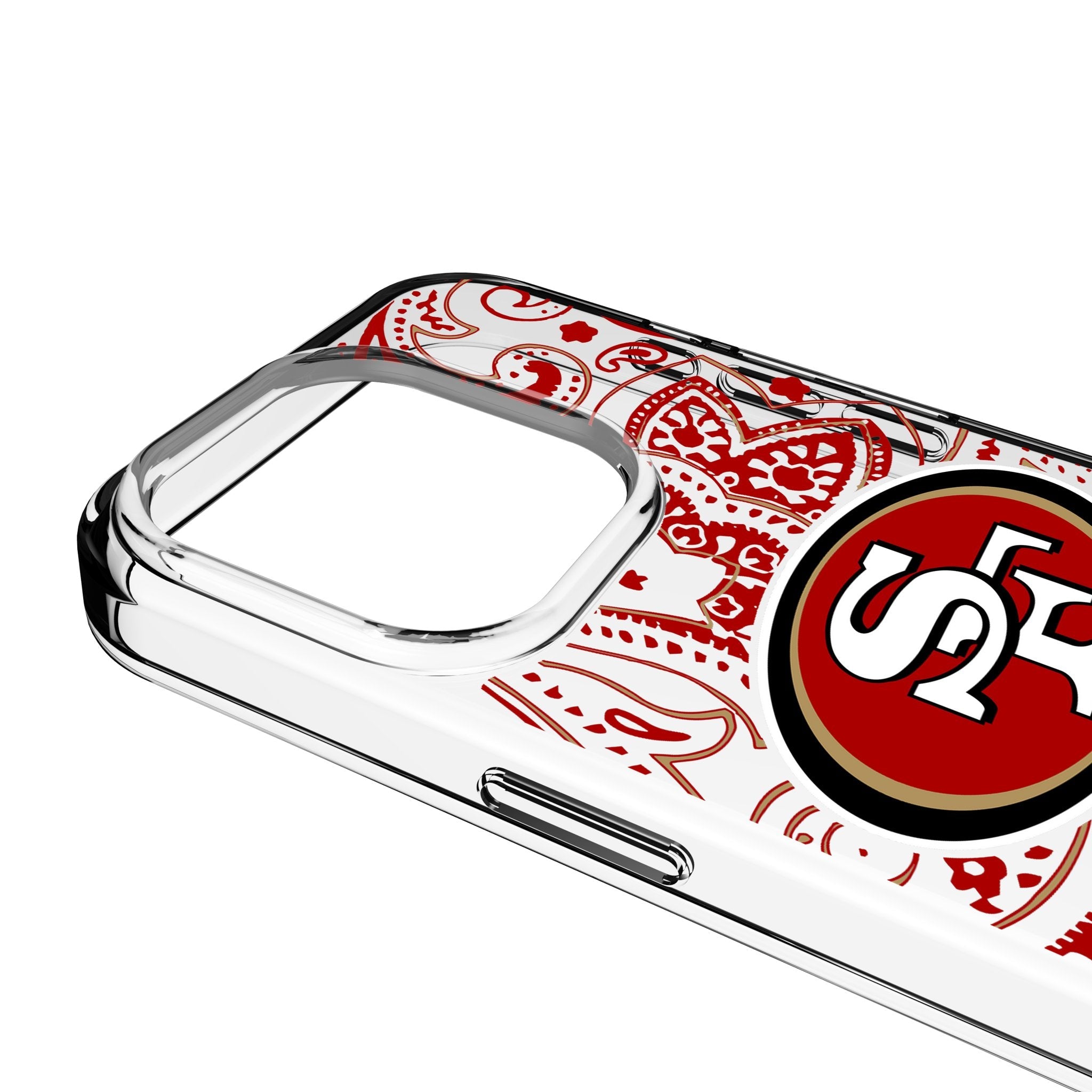 San Francisco 49ers Paisley Clear Phone Case for Apple iPhone 3
