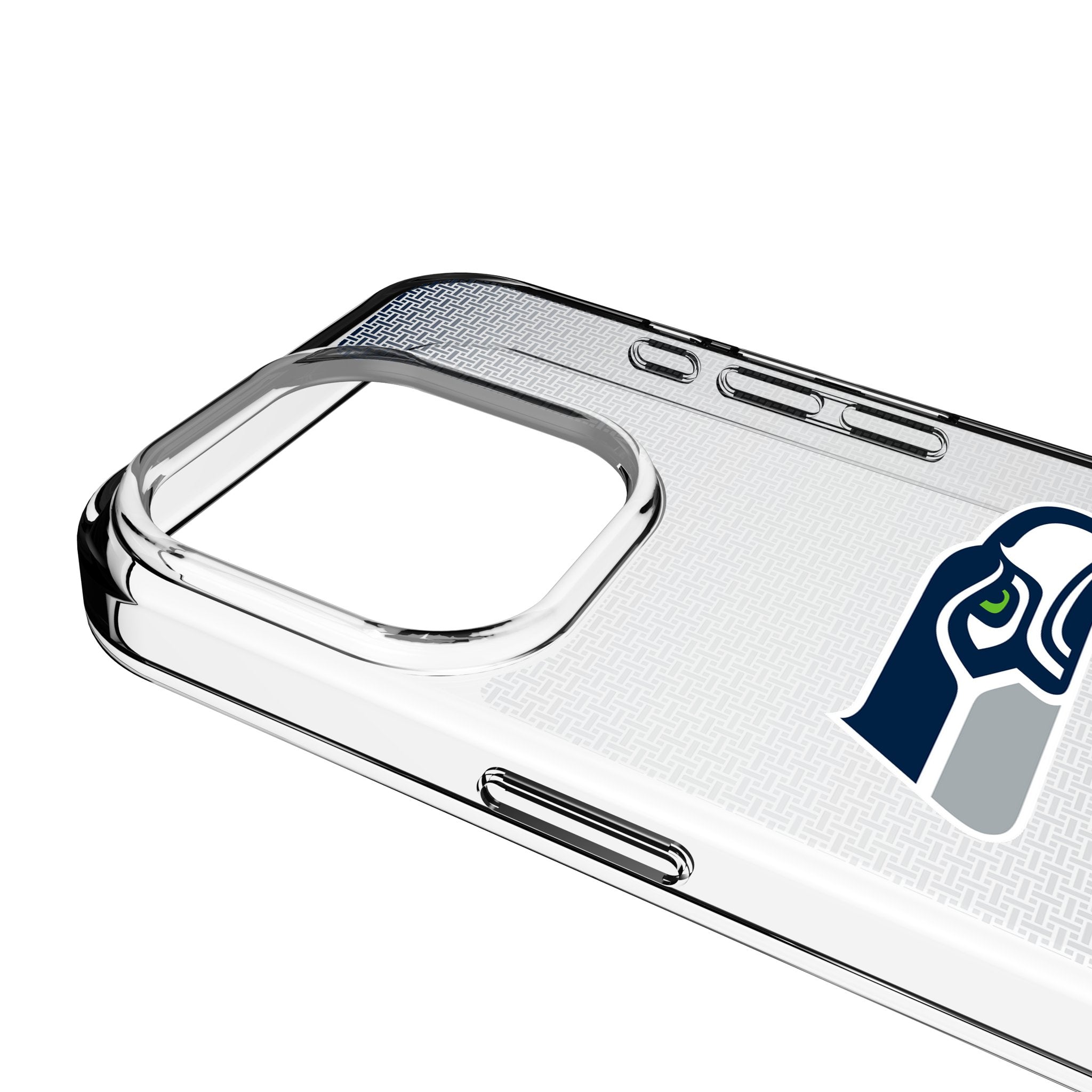 Seattle Seahawks Linen Clear Phone Case for Apple iPhone 3