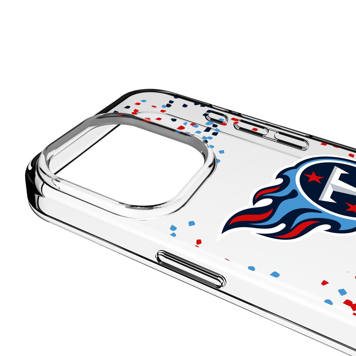 Tennessee Titans Confetti Clear Phone Case for Apple iPhone 3