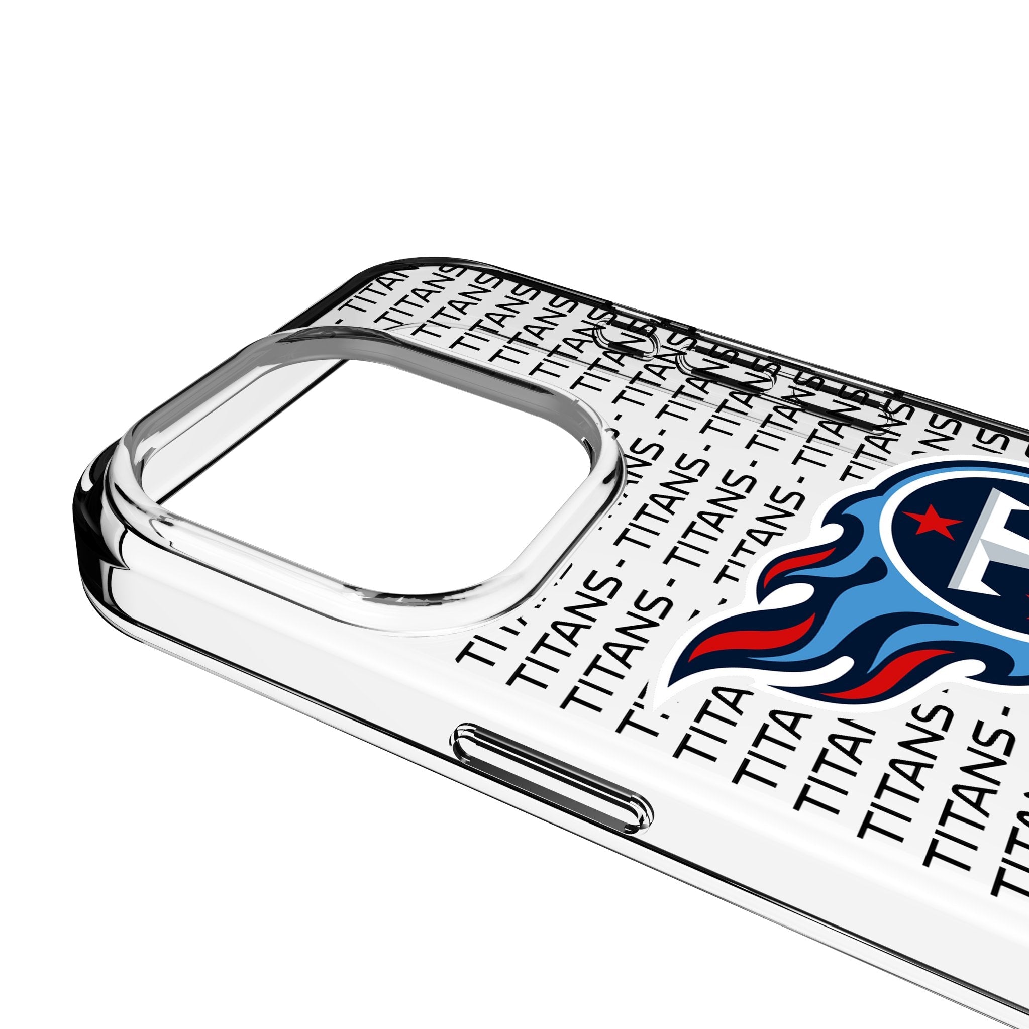 Tennessee Titans Text Backdrop Clear Phone Case for Apple iPhone 3
