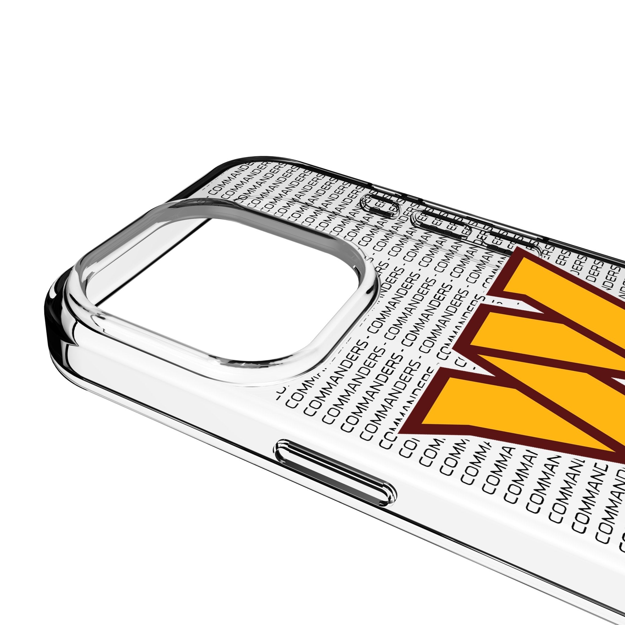 Washington Commanders Text Backdrop Clear Phone Case for Apple iPhone 3
