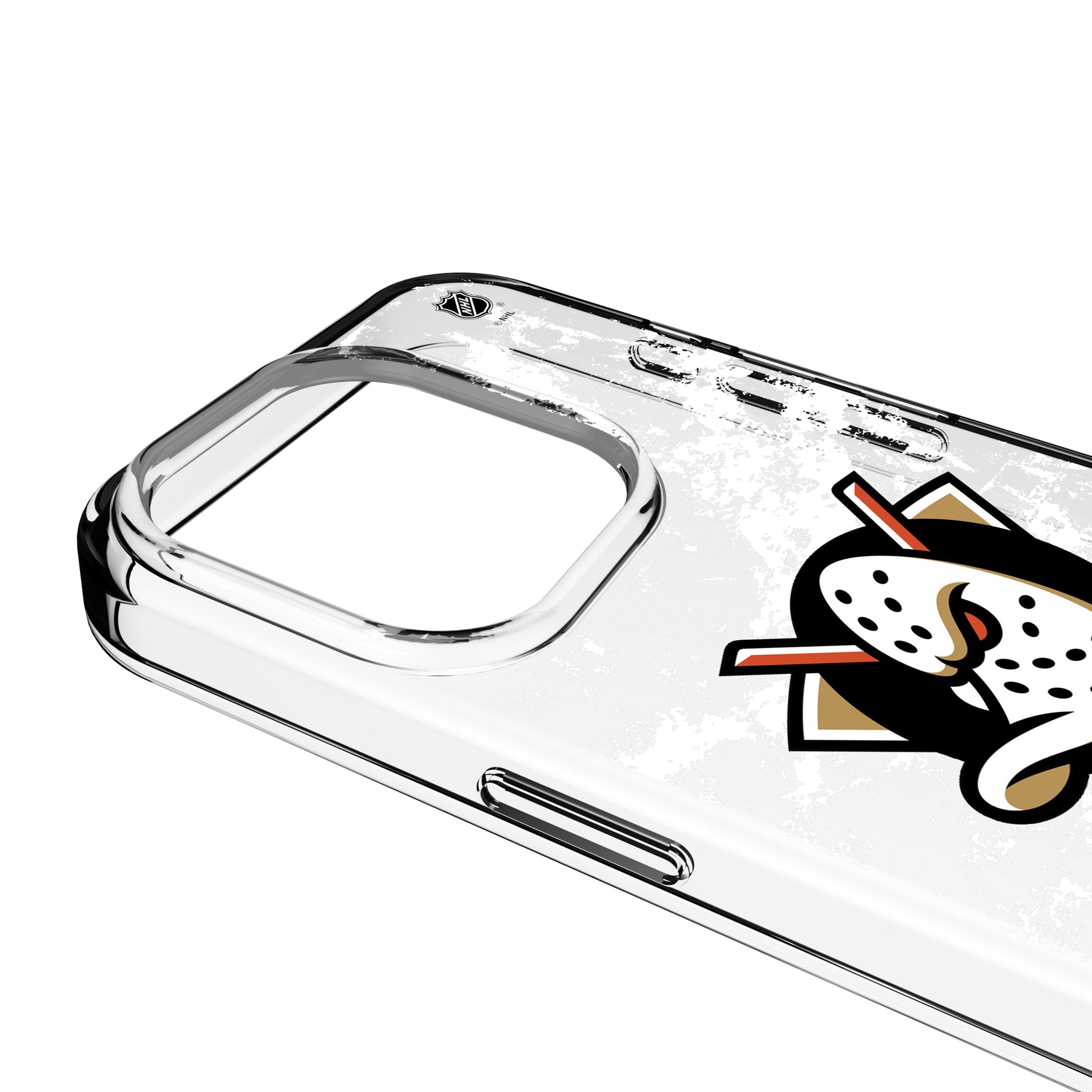 Anaheim Ducks Ice Stripe Clear Phone Case for Apple iPhone 3
