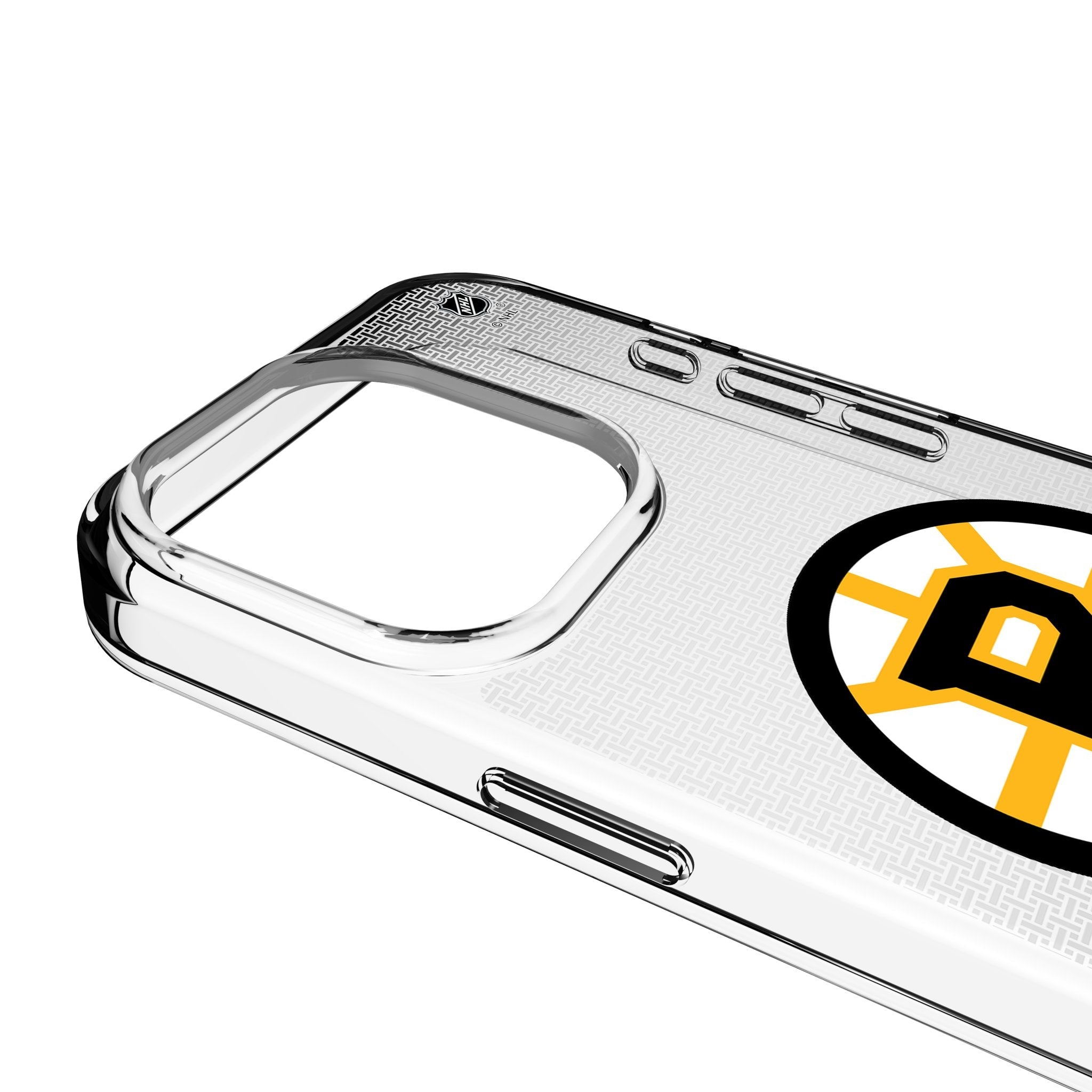 Boston Bruins Linen Clear Phone Case for Apple iPhone 3