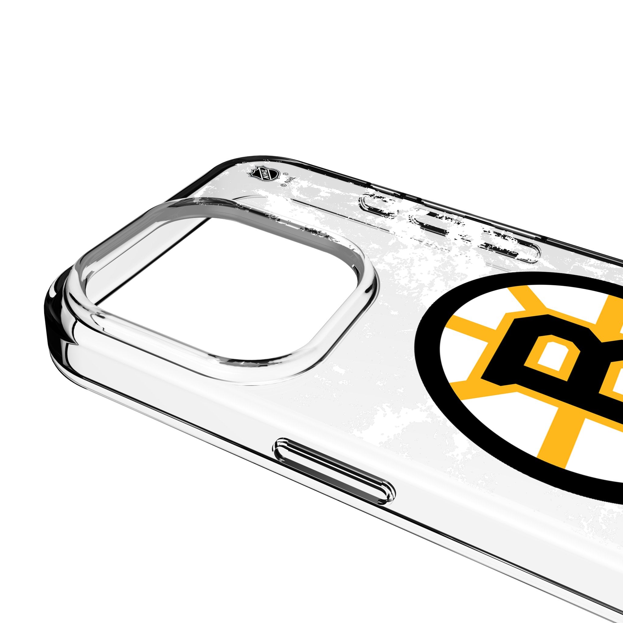 Boston Bruins Ice Stripe Clear Phone Case for Apple iPhone 3