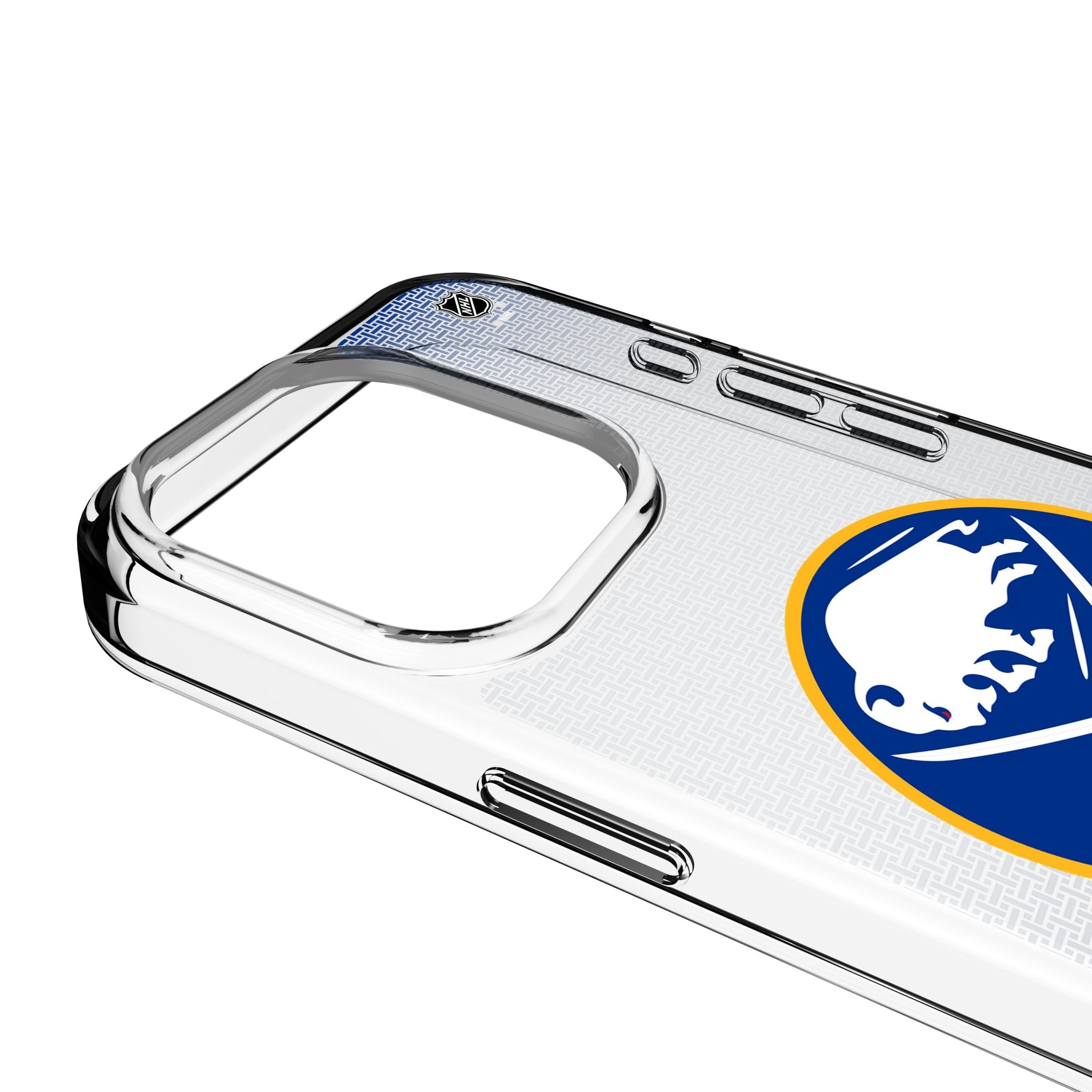 Buffalo Sabres Linen Clear Phone Case for Apple iPhone 3