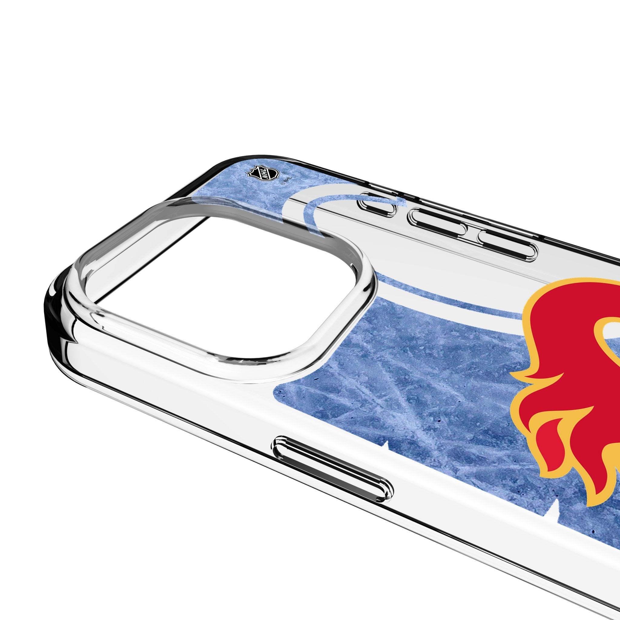Calgary Flames Ice Tilt Clear Phone Case for Apple iPhone 3