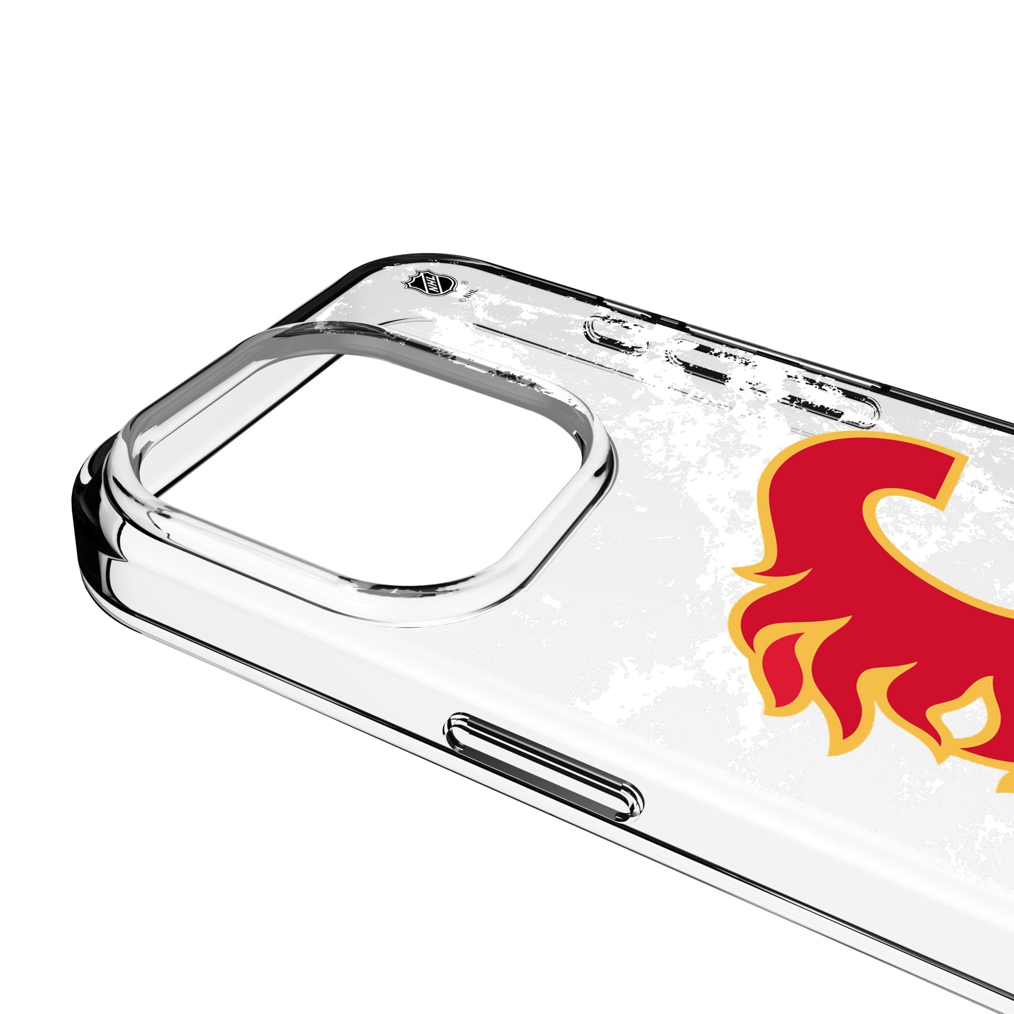 Calgary Flames Ice Stripe Clear Phone Case for Apple iPhone 3
