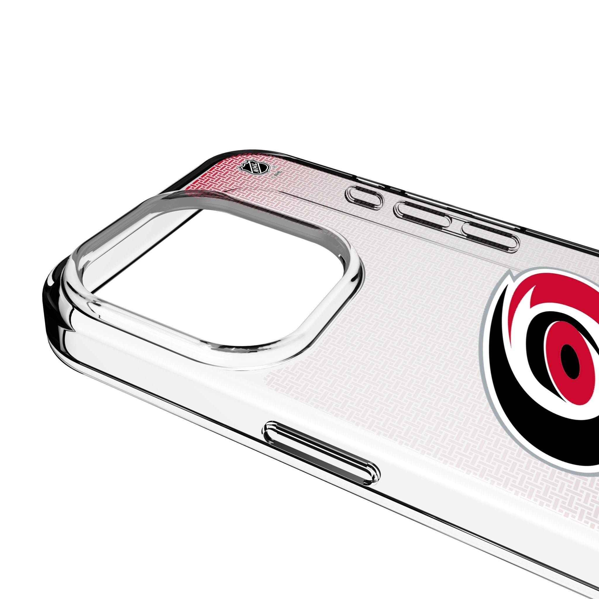 Carolina Hurricanes Linen Clear Phone Case for Apple iPhone 3