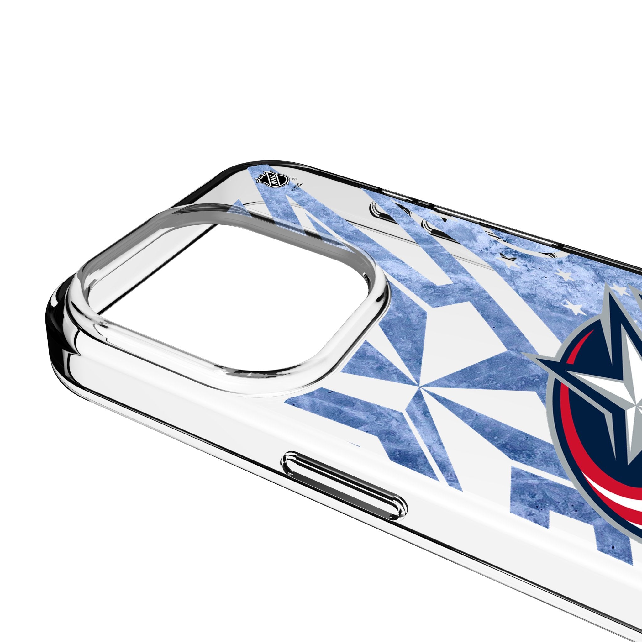 Columbus Blue Jackets Ice Tilt Clear Phone Case for Apple iPhone 3