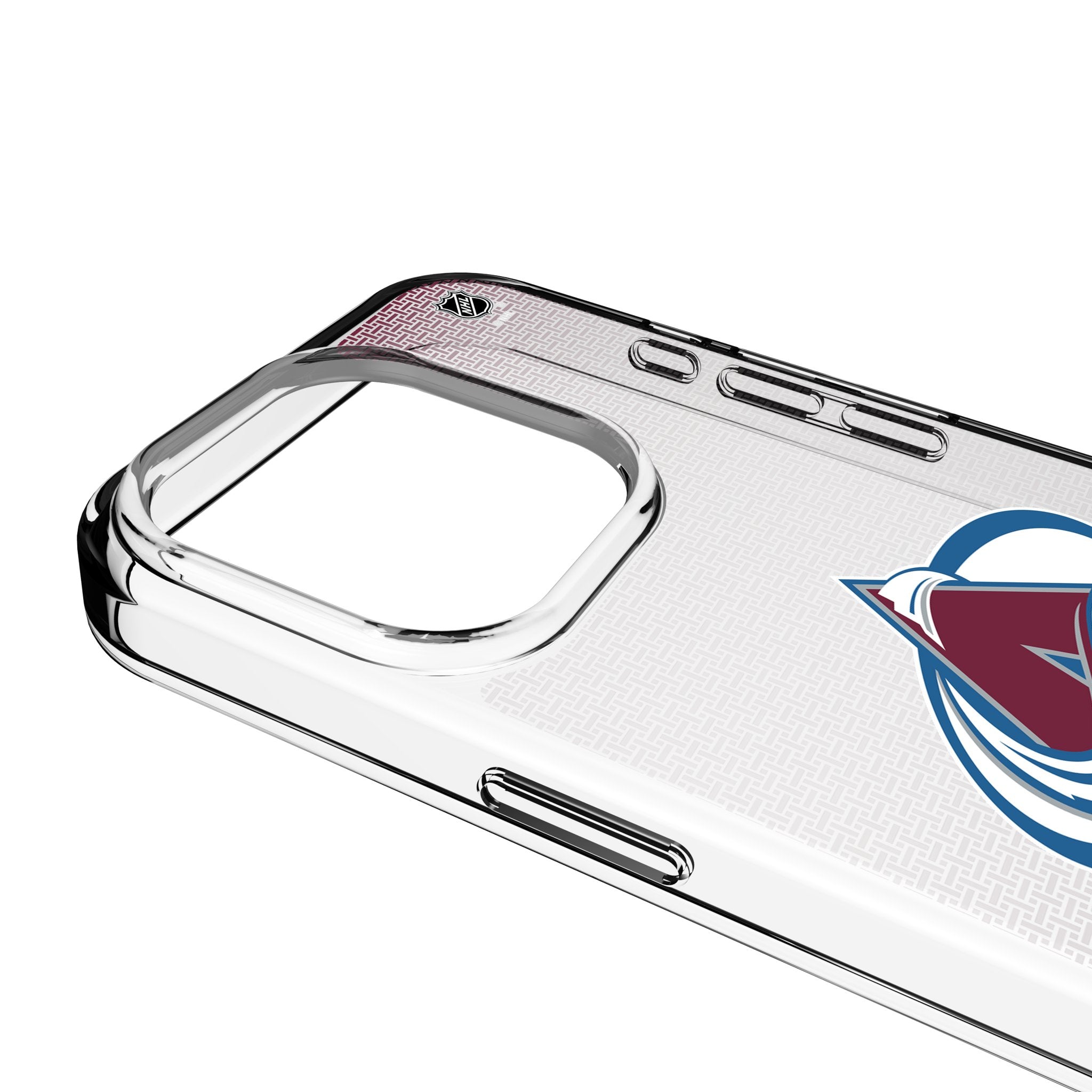 Colorado Avalanche Linen Clear Phone Case for Apple iPhone 3
