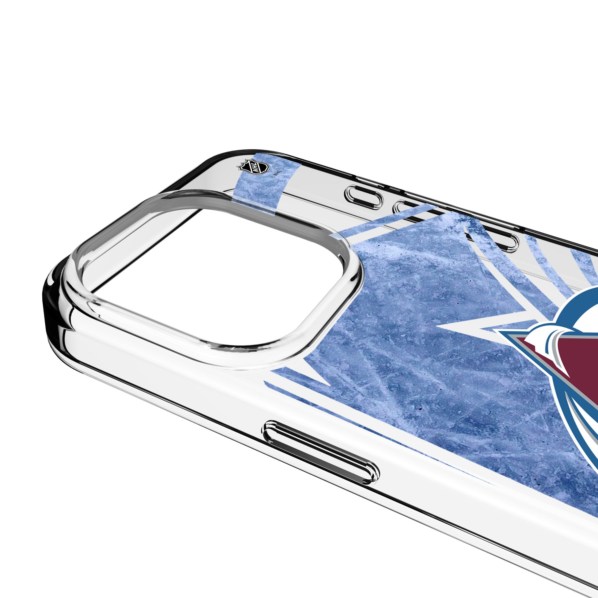 Colorado Avalanche Ice Tilt Clear Phone Case for Apple iPhone 3