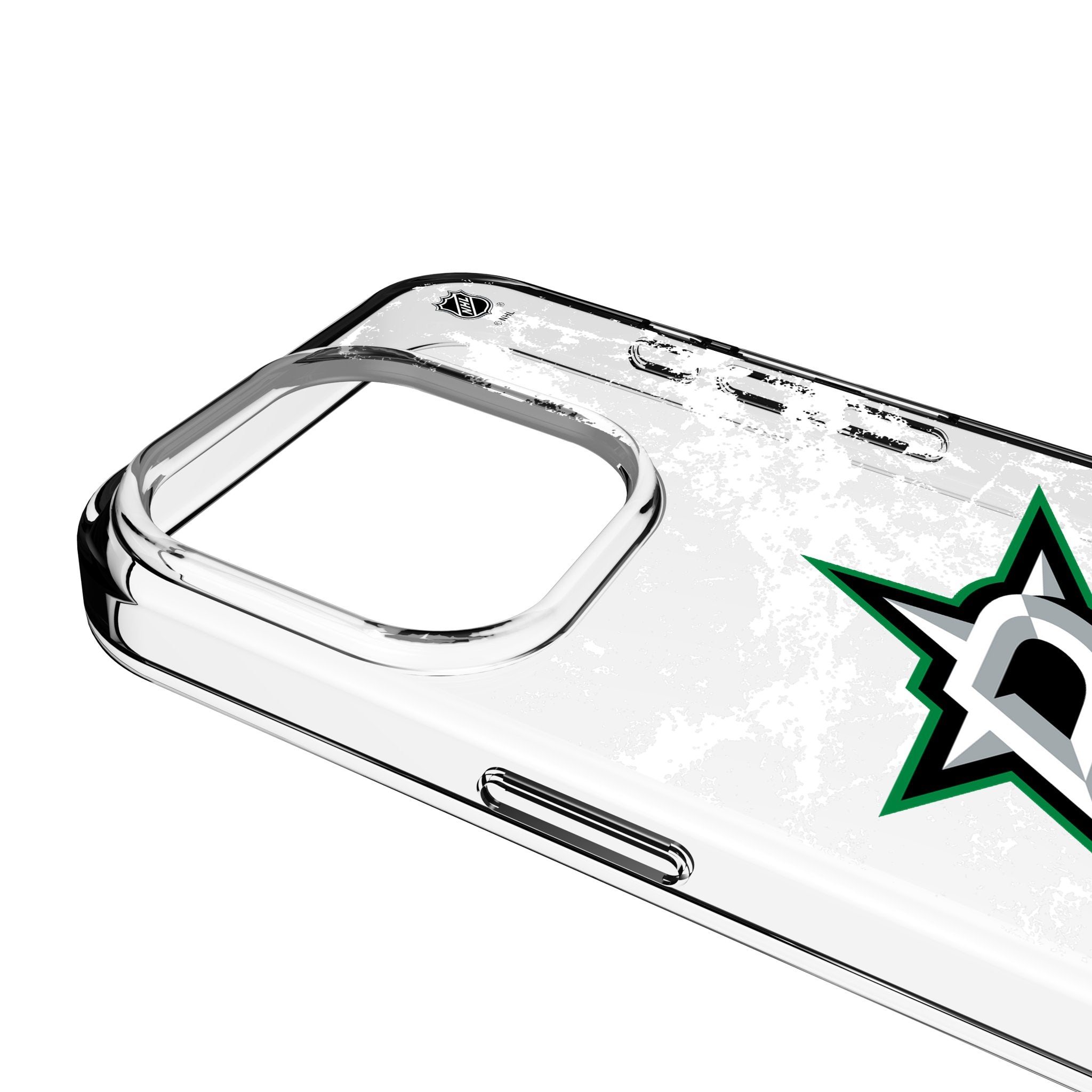 Dallas Stars Ice Stripe Clear Phone Case for Apple iPhone 3