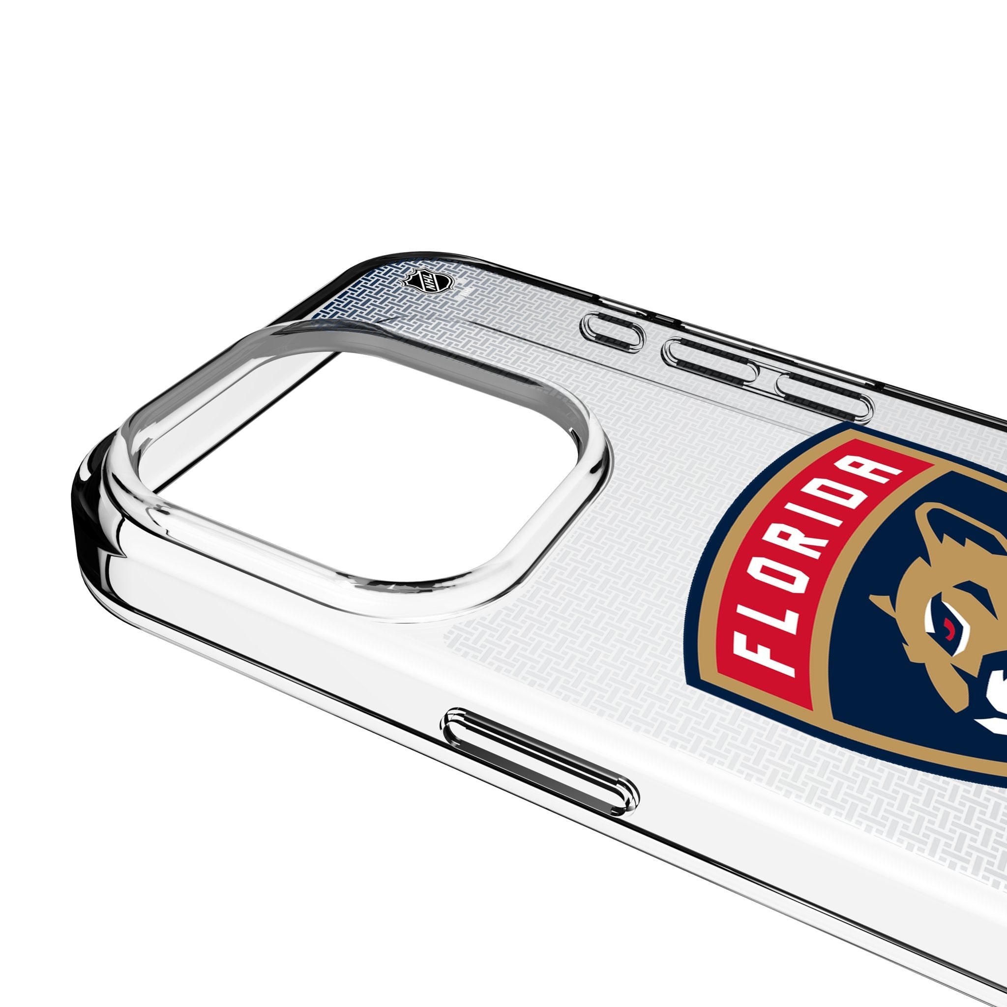 Florida Panthers Linen Clear Phone Case for Apple iPhone 3