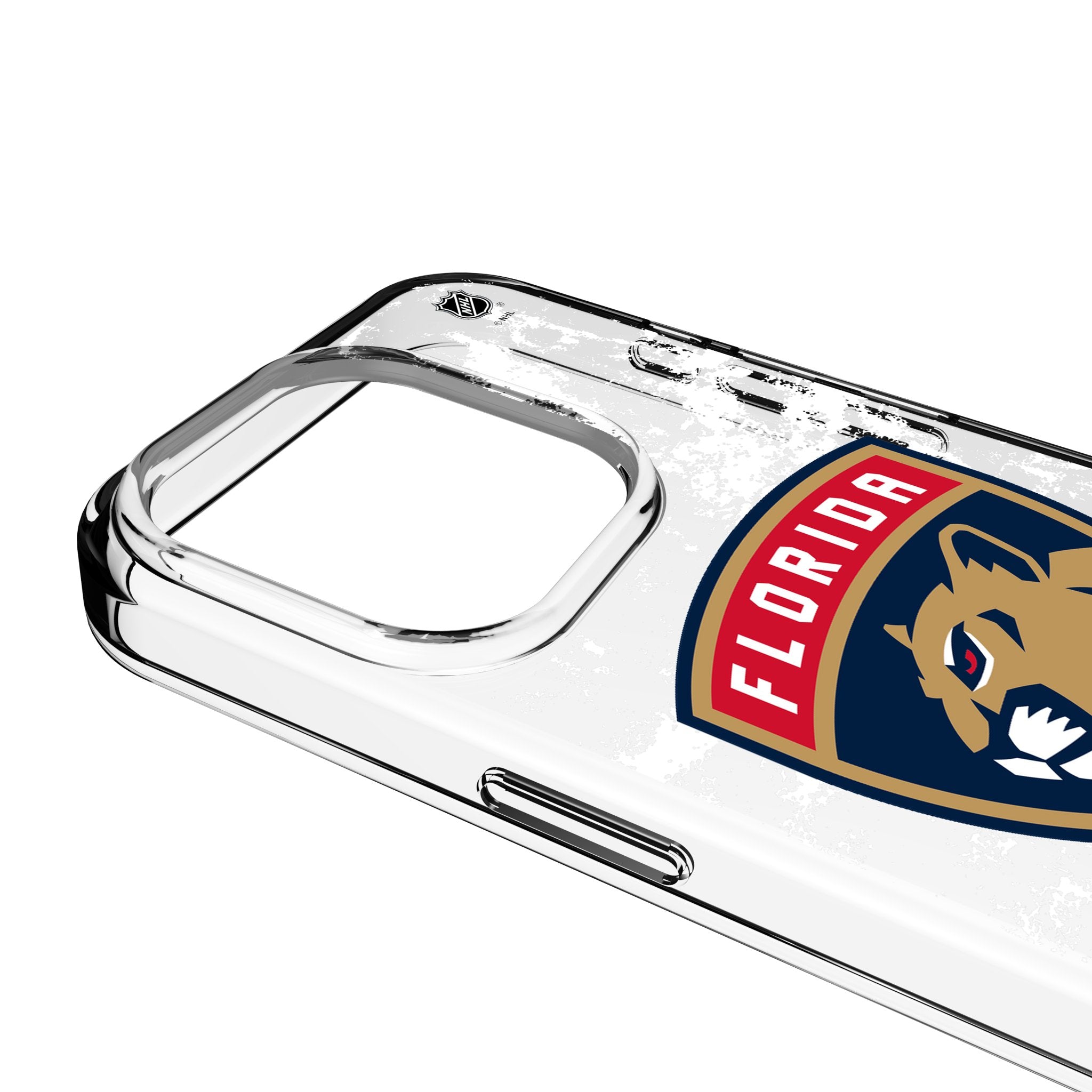 Florida Panthers Ice Stripe Clear Phone Case for Apple iPhone 3