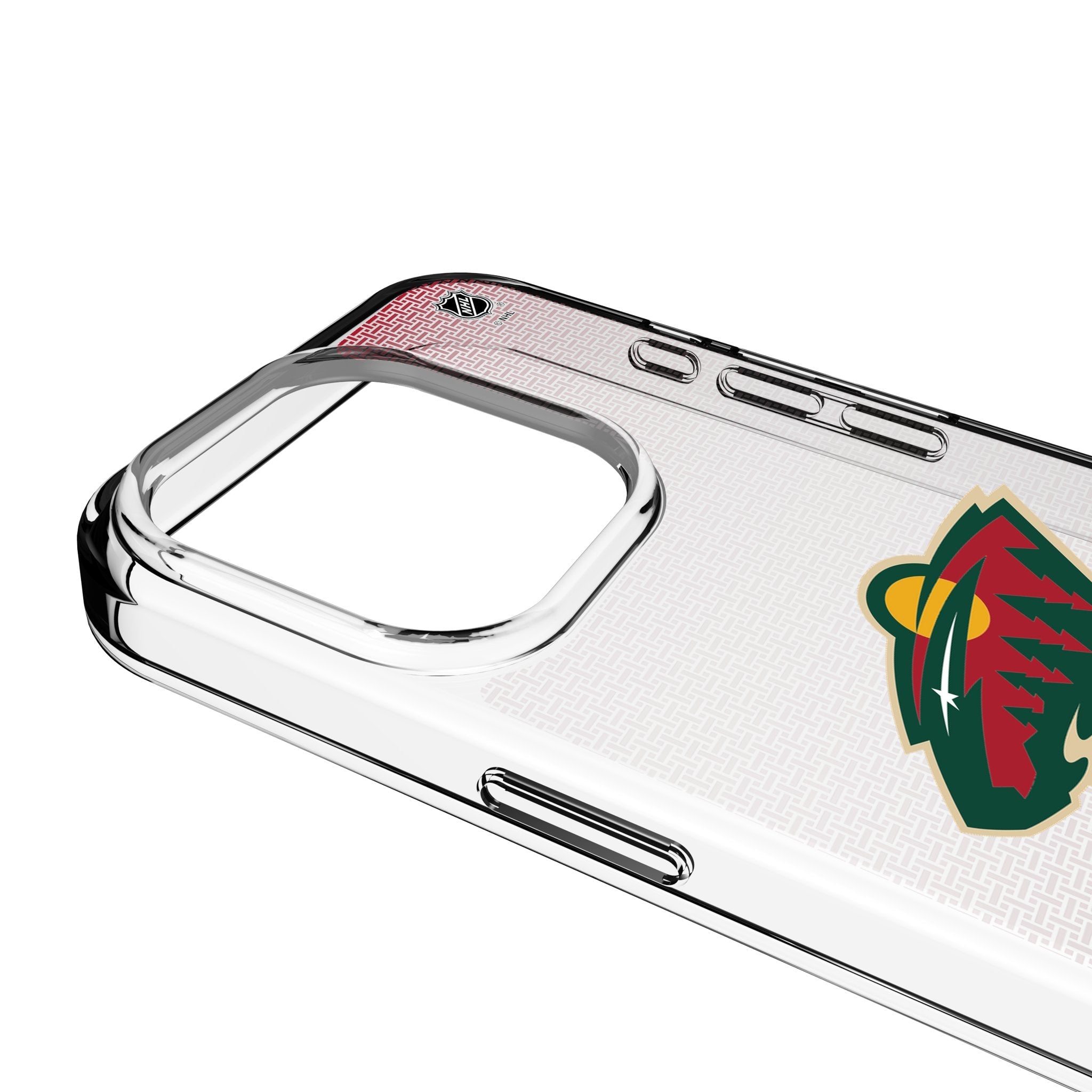 Minnesota Wild Linen Clear Phone Case for Apple iPhone 3