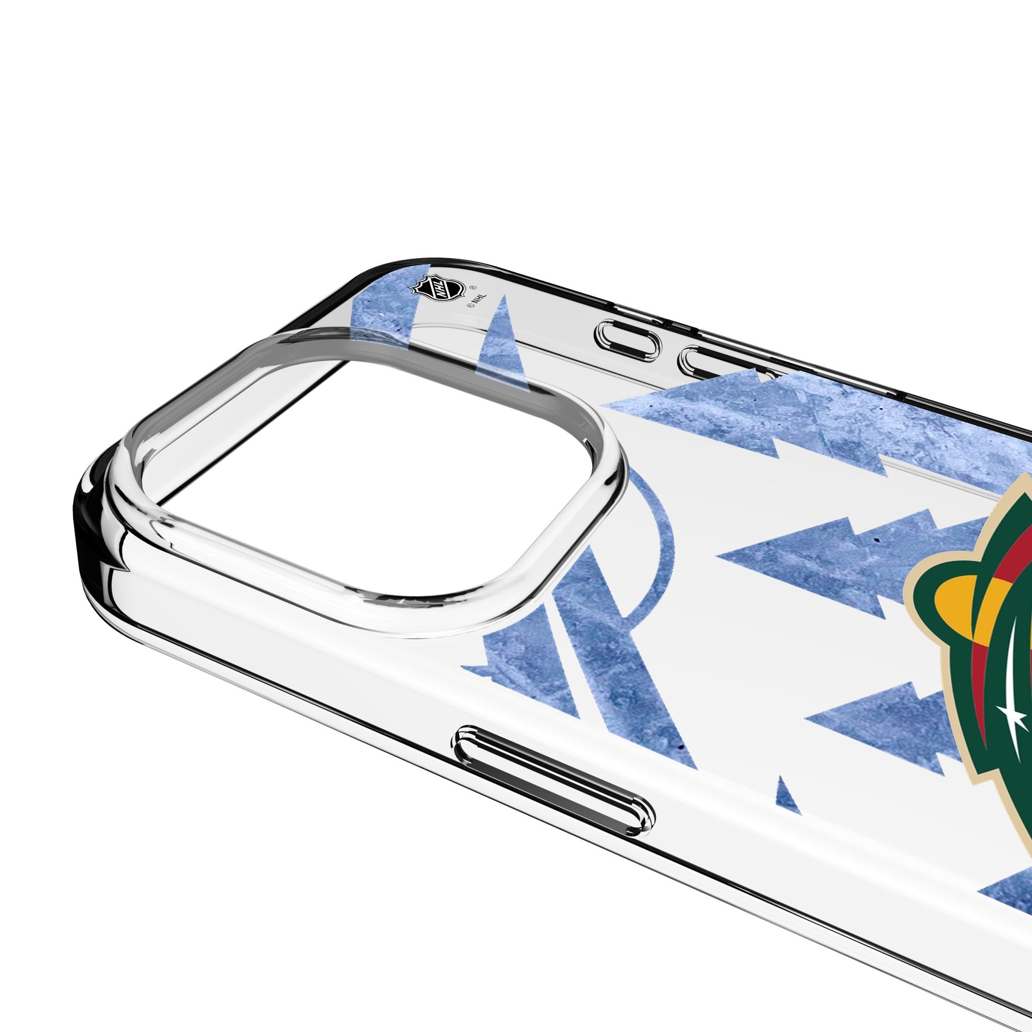 Minnesota Wild Ice Tilt Clear Phone Case for Apple iPhone 3