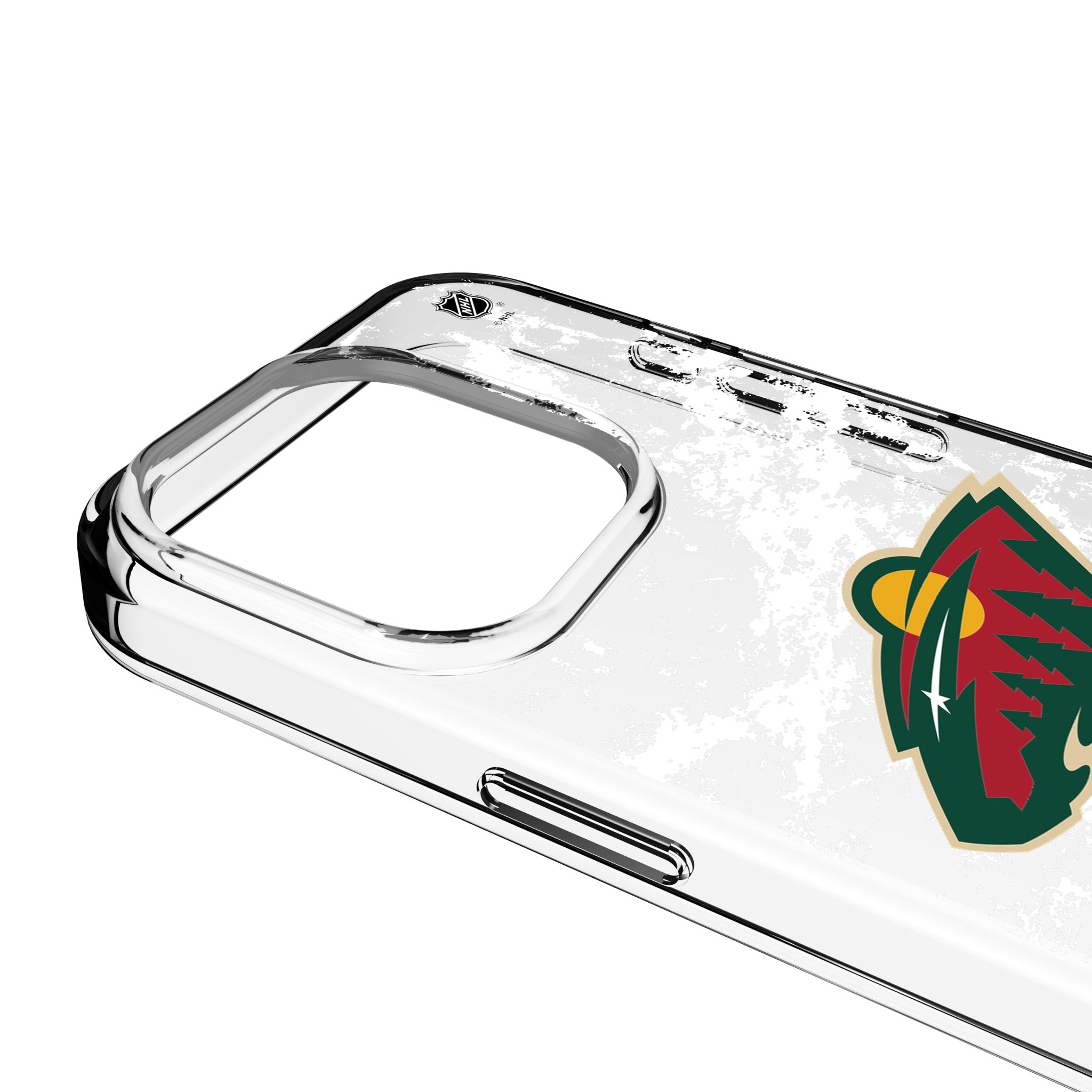 Minnesota Wild Ice Stripe Clear Phone Case for Apple iPhone 3