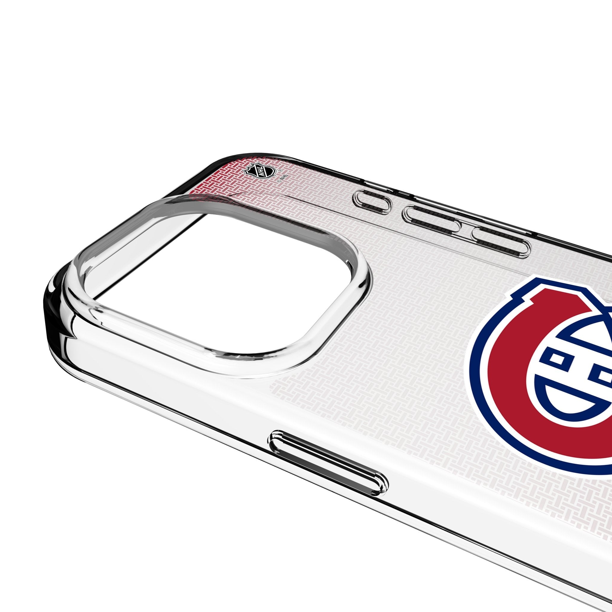Montreal Canadiens Linen Clear Phone Case for Apple iPhone 3