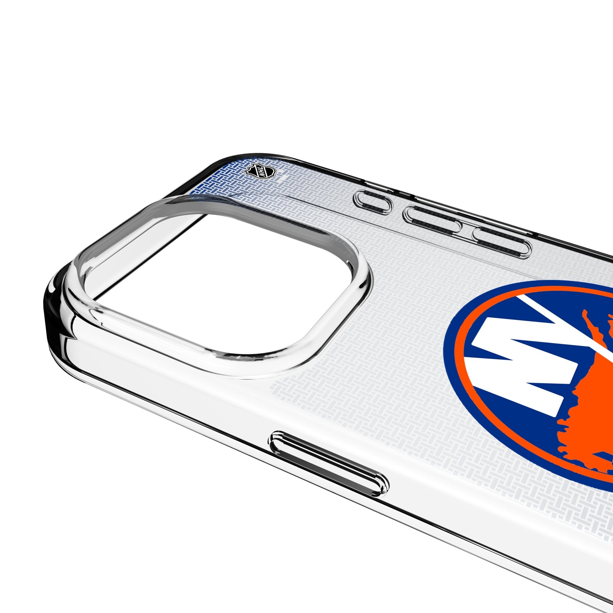 New York Islanders Linen Clear Phone Case for Apple iPhone 3