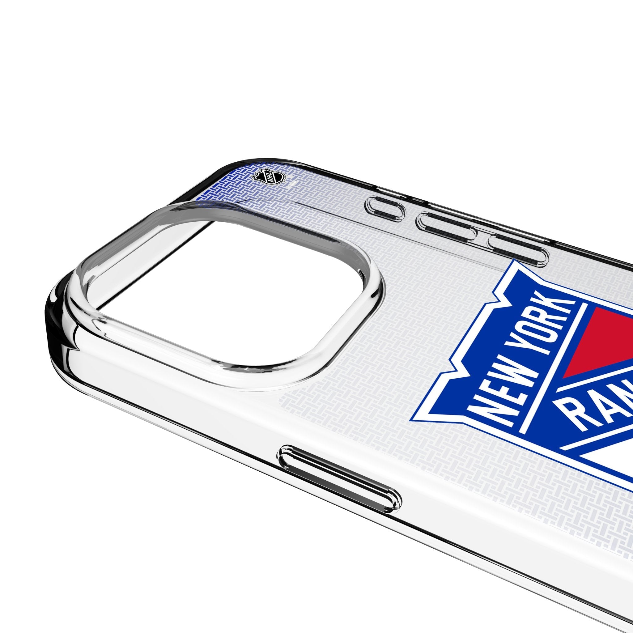 New York Rangers Linen Clear Phone Case for Apple iPhone 3
