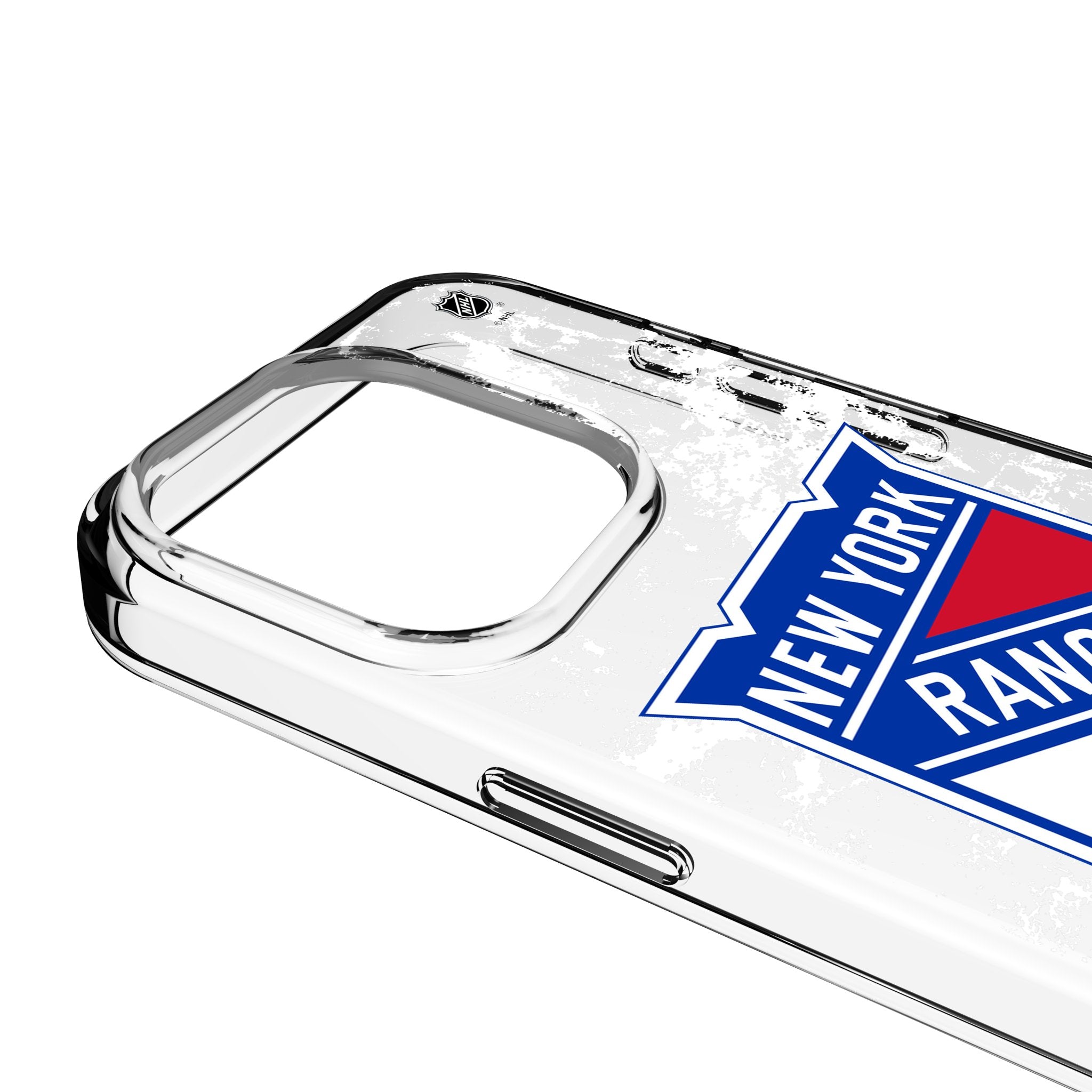 New York Rangers Ice Stripe Clear Phone Case for Apple iPhone 3