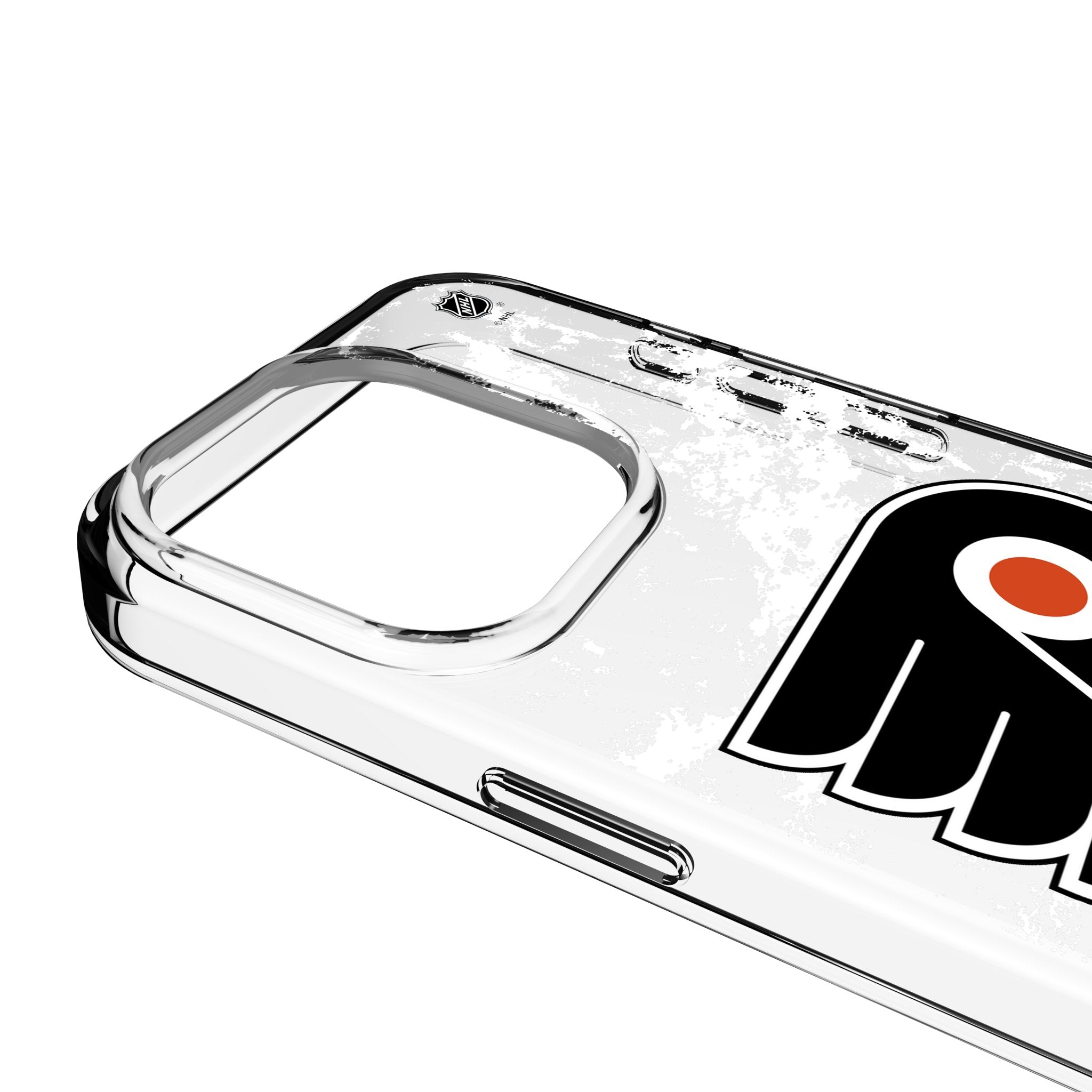 Philadelphia Flyers Ice Stripe Clear Phone Case for Apple iPhone 3