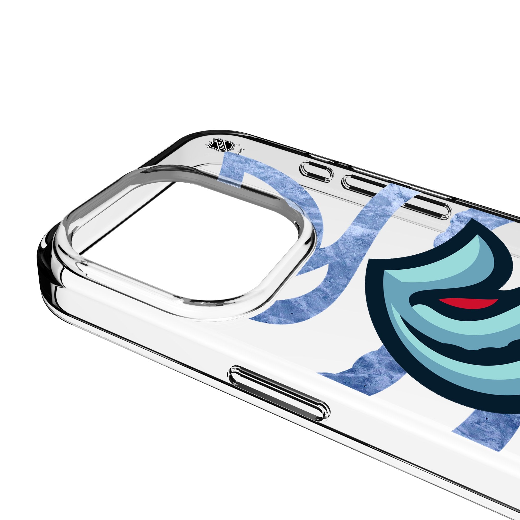 Seattle Kraken Ice Tilt Clear Phone Case for Apple iPhone 3